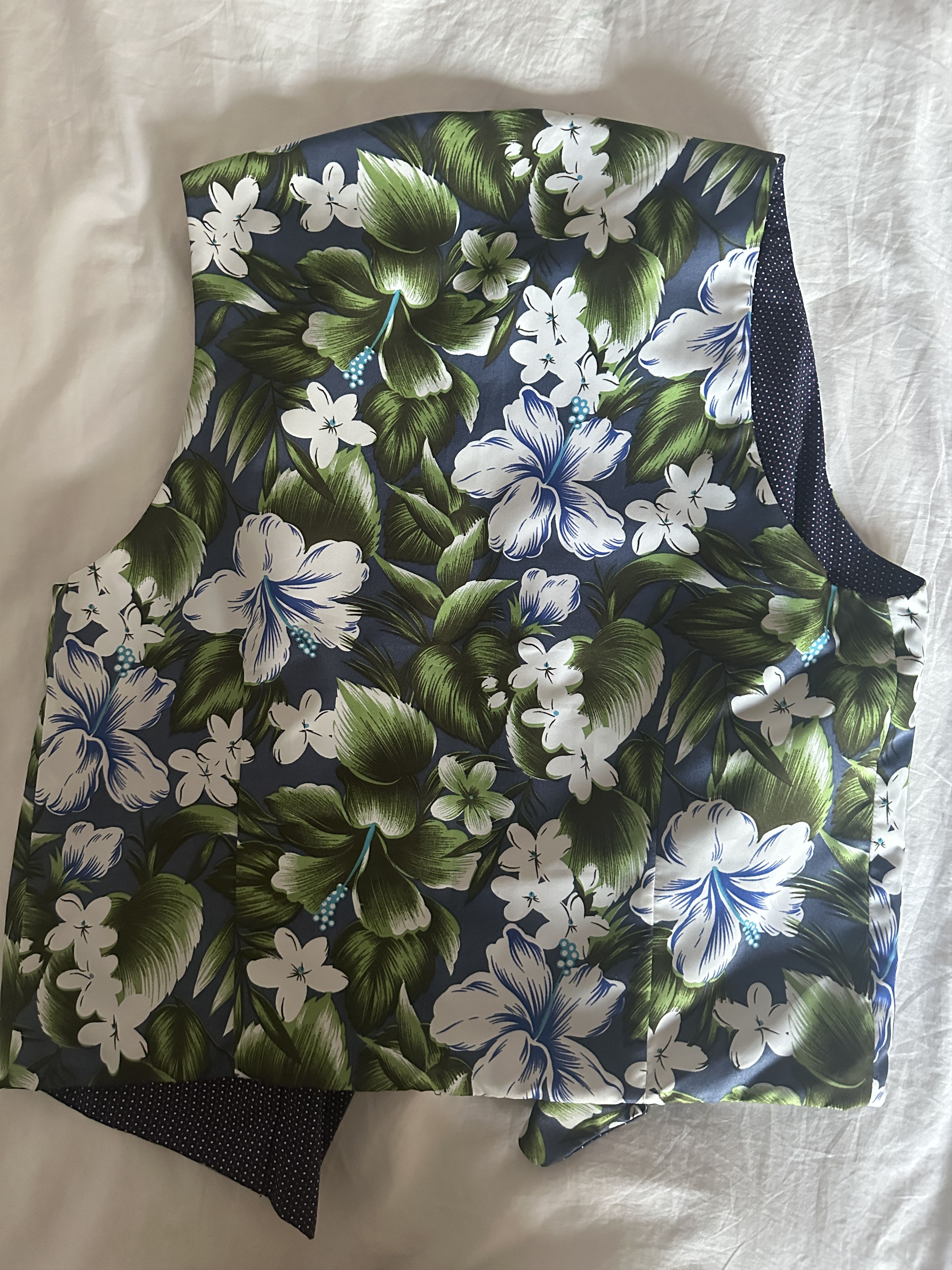 Engineered Garments Floral Reversible Waistcoat Size 38R - 2 Thumbnail