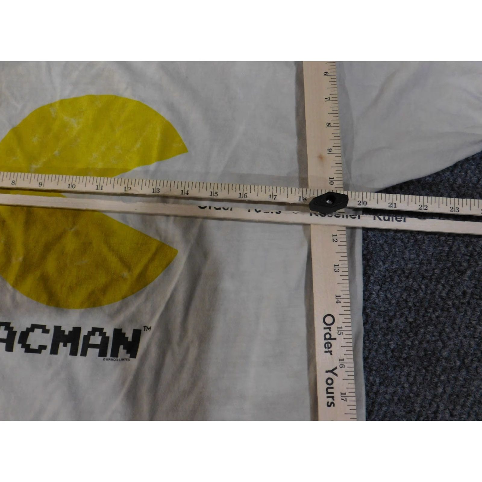 Vintage VINTAGE Pac-Man Shirt Mens Large White/Black Ringer Tee 80s Arcade Retro Graphic Print Mens Size US L / EU 52-54 / 3 - 7 Thumbnail