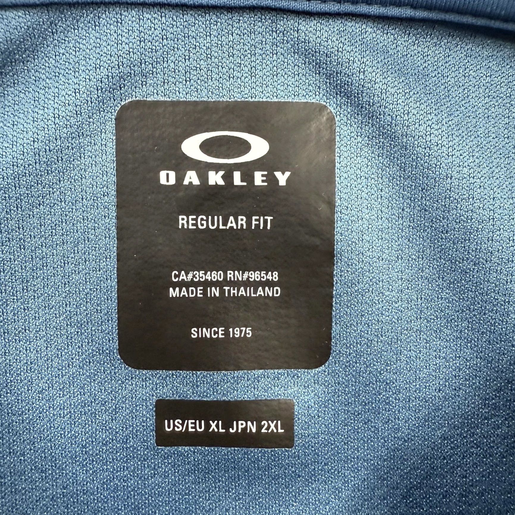 Oakley Oakley Polo Shirt Mens XL Blue Regular Fit Golf Performance Polo Shirt Regular Fit XL Blue Oakley Ellipse Logo Mens Polo Shirt Size US XL / EU 56 / 4 - 3 Thumbnail