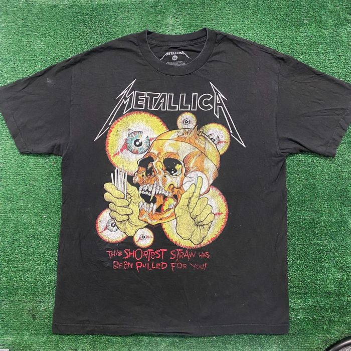 Metallica Vintage Y2K Metallica Skull Shortest Straw Metal Band Tee ...