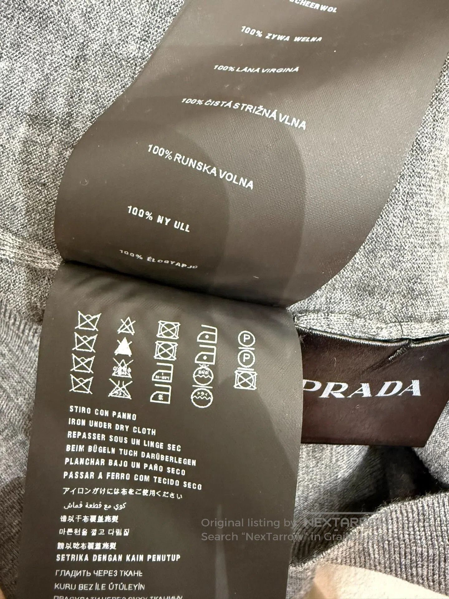 Prada prada men's wool knit sweater. Size US M / EU 48-50 / 2 - 6 Thumbnail