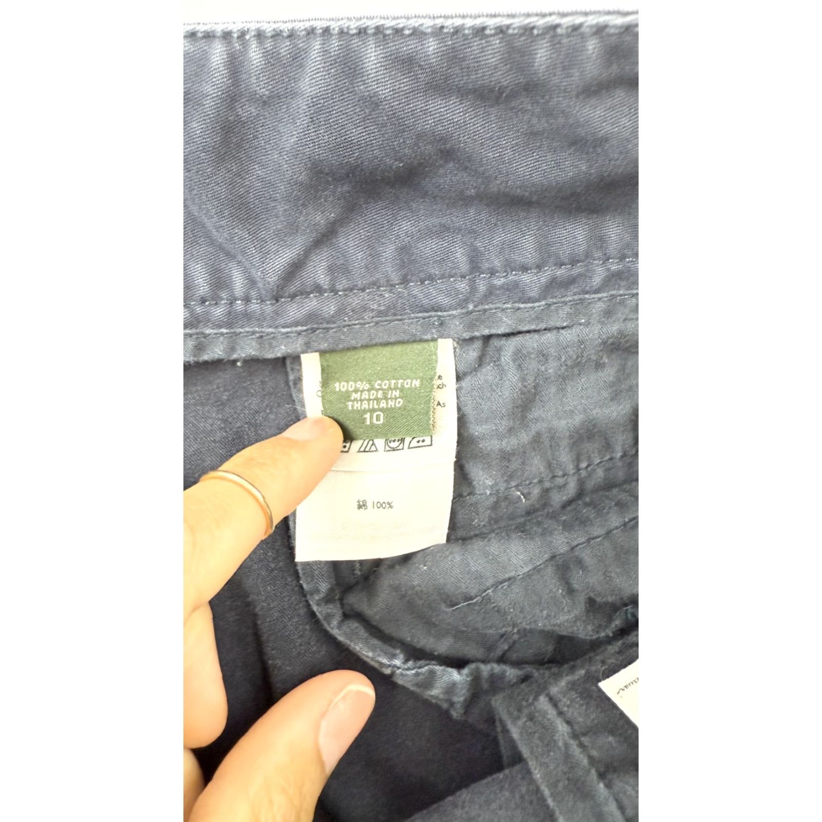 Eddie Bauer Eddie Bauer Shorts Womens Size 10 Navy Blue Mercer Fit 100% Cotton Casual Summer Size 32" / US 10 / IT 46 - 4 Thumbnail