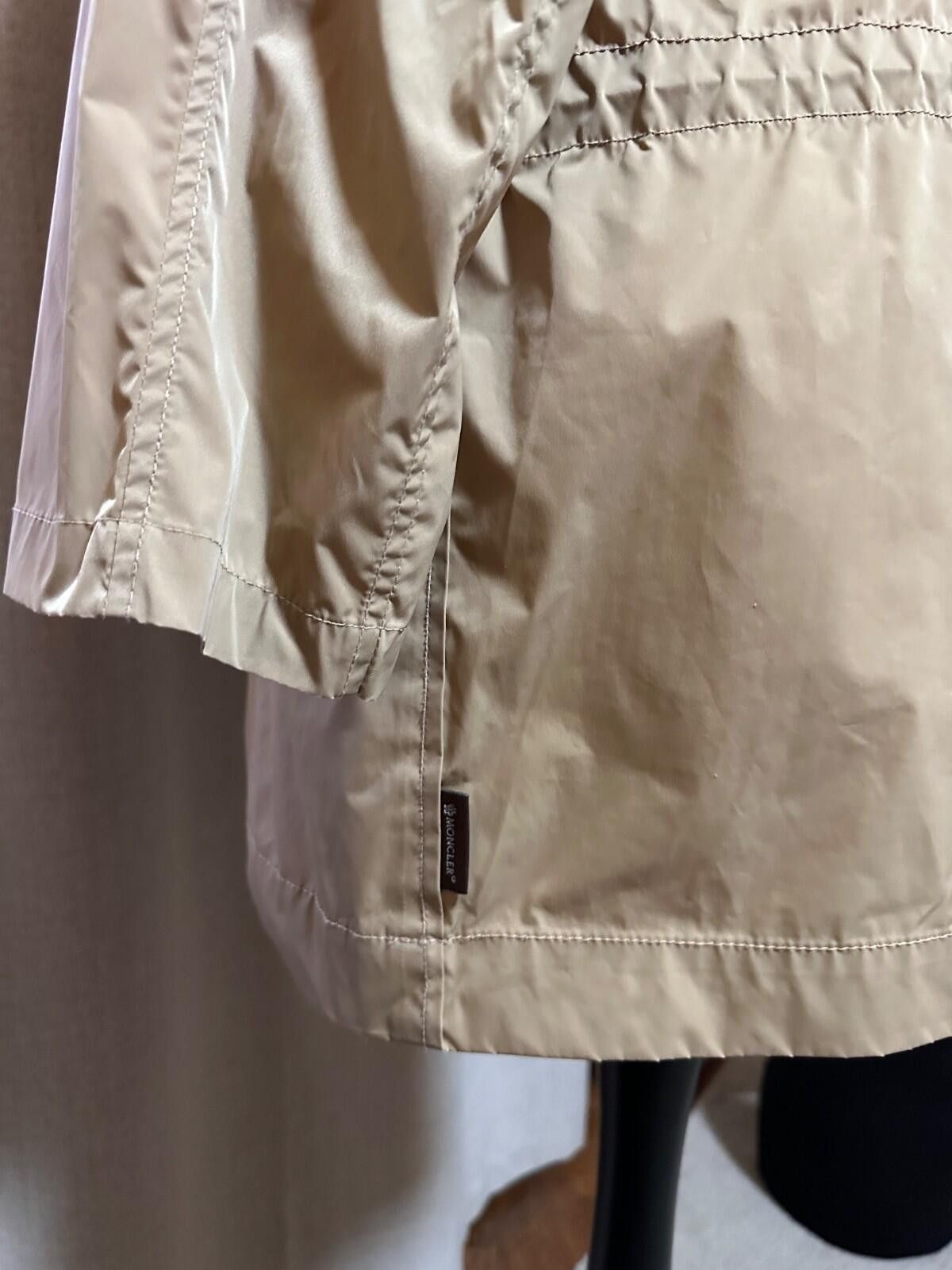 Moncler Vintage Moncler Saulon Poplin Parka Beige Sz 4 Size S / US 4 / IT 40 - 7 Thumbnail