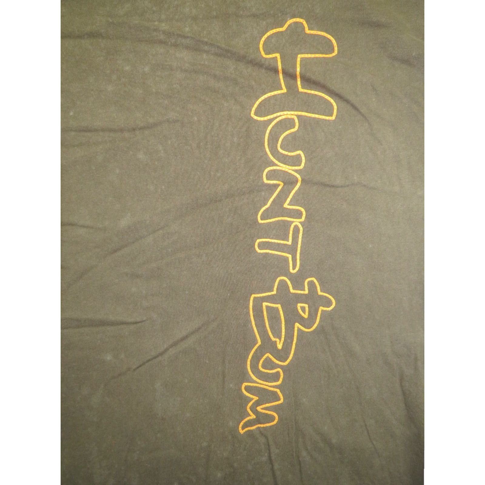 Olive VTG Hunt-Bum T-Shirt Distressed Bowhunting Deer Buck Olive Green orange Adult XL Green 90s Mens Short Sleeve Crew Neck Graphic Print Vintage Size US XL / EU 56 / 4 - 4 Thumbnail