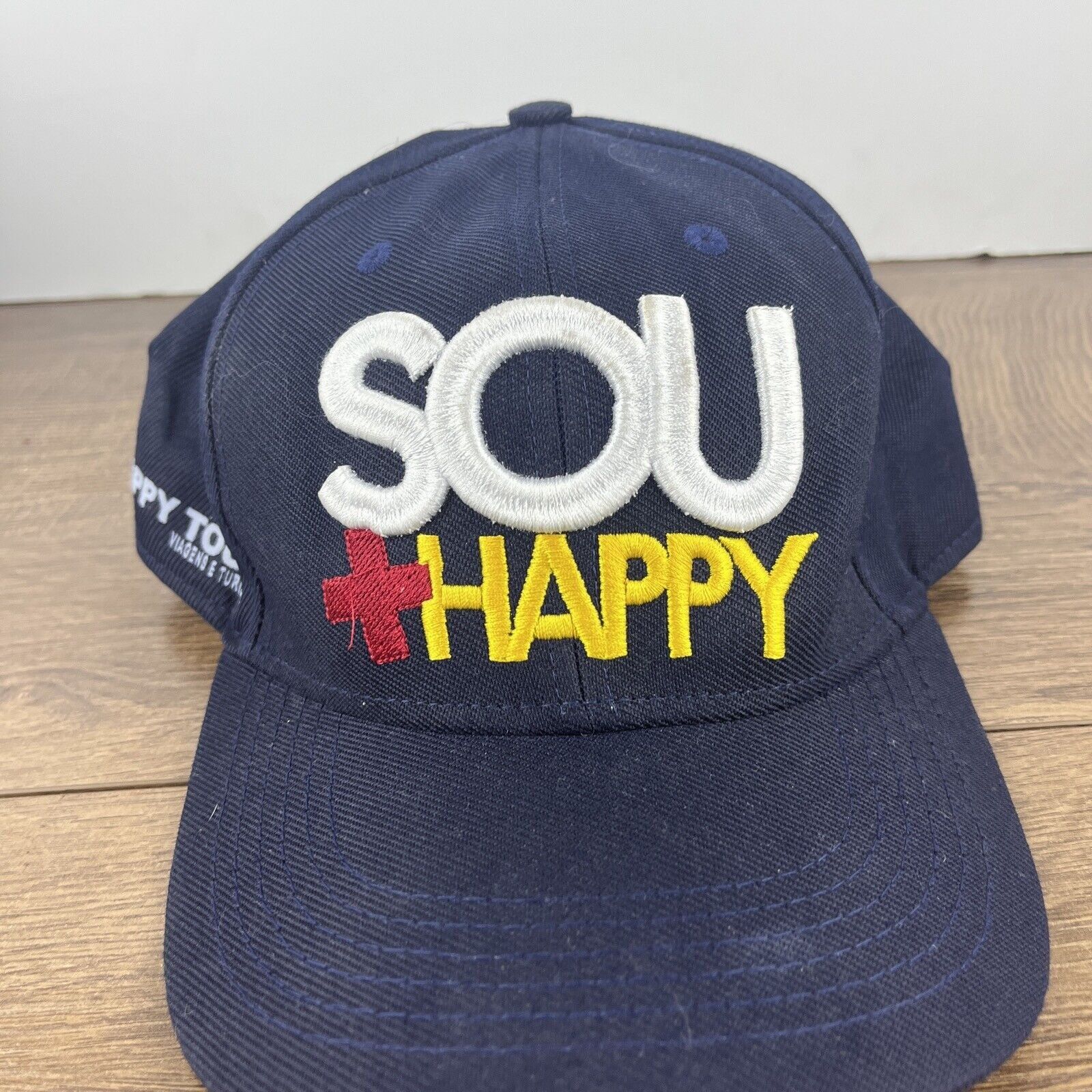 Other Sou Happy Hat Happy Tour Blue Hat Adjustable Adult Size Hat Size ONE SIZE - 5 Thumbnail