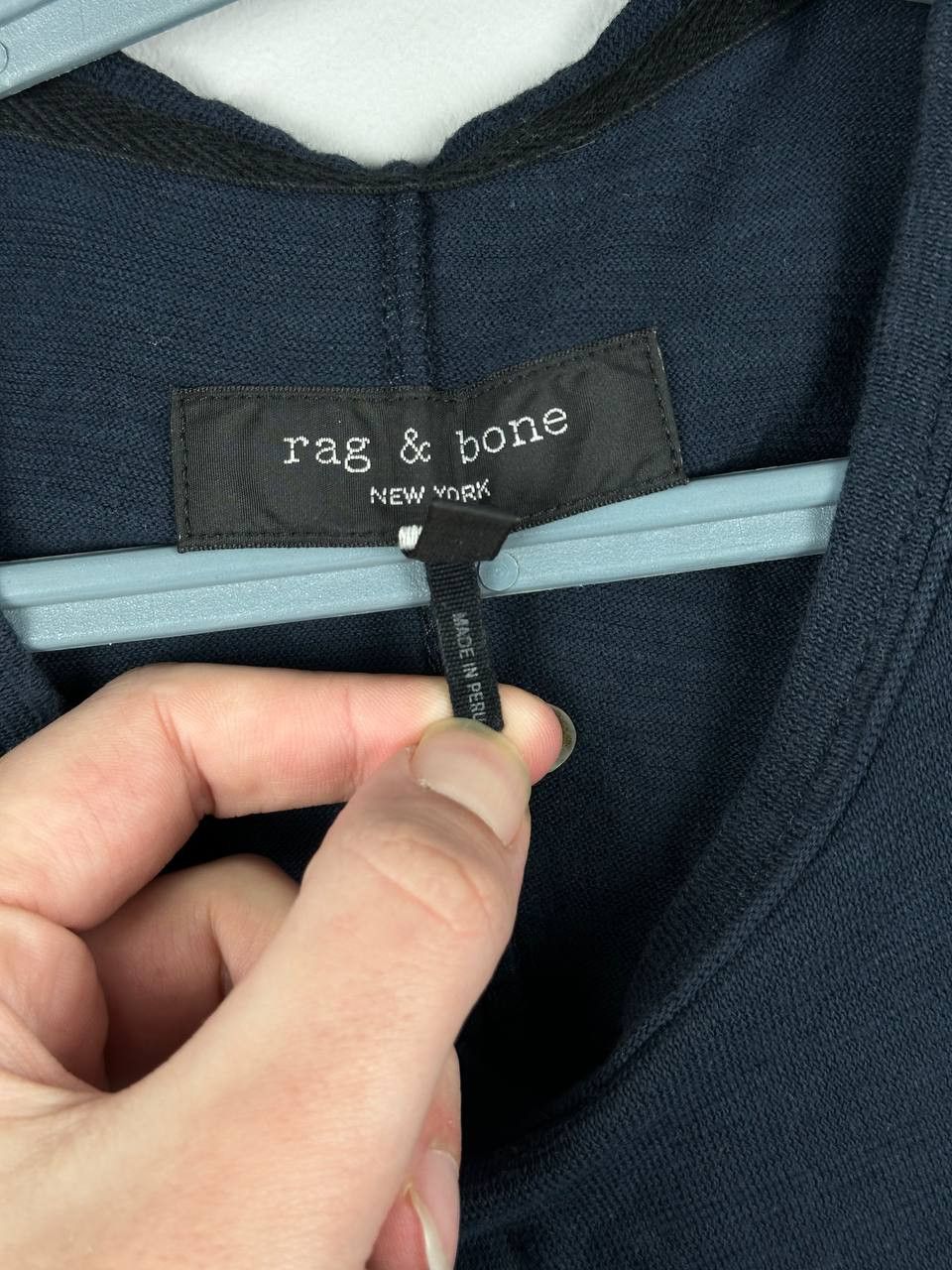 Rag & Bone Rag & Bone Flame T-Shirt Navy Organic Cotton Size US M / EU 48-50 / 2 - 5 Thumbnail