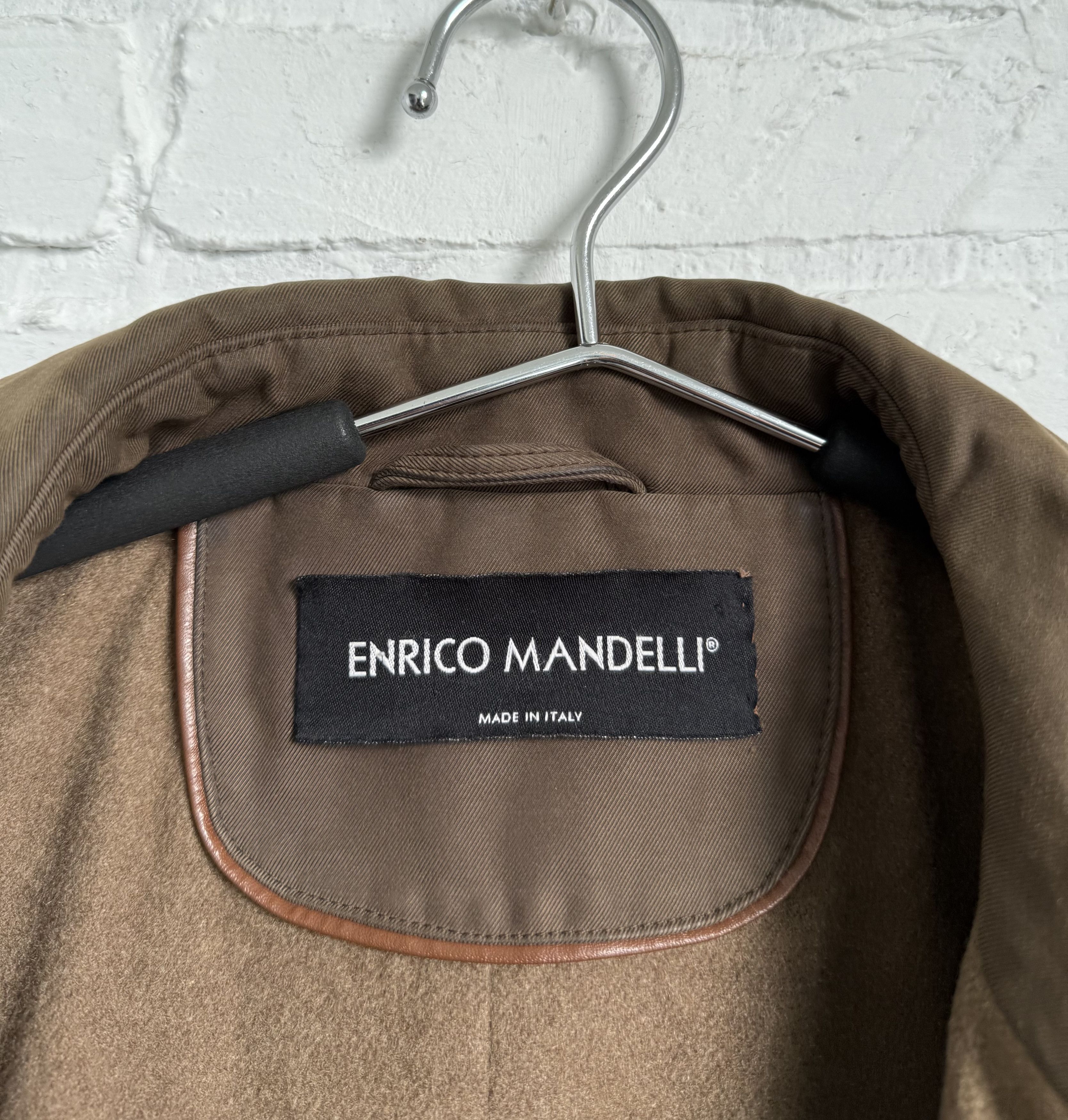 Other Enrico Mandelli mens coat cashmere wool inside Size US XL / EU 56 / 4 - 7 Thumbnail