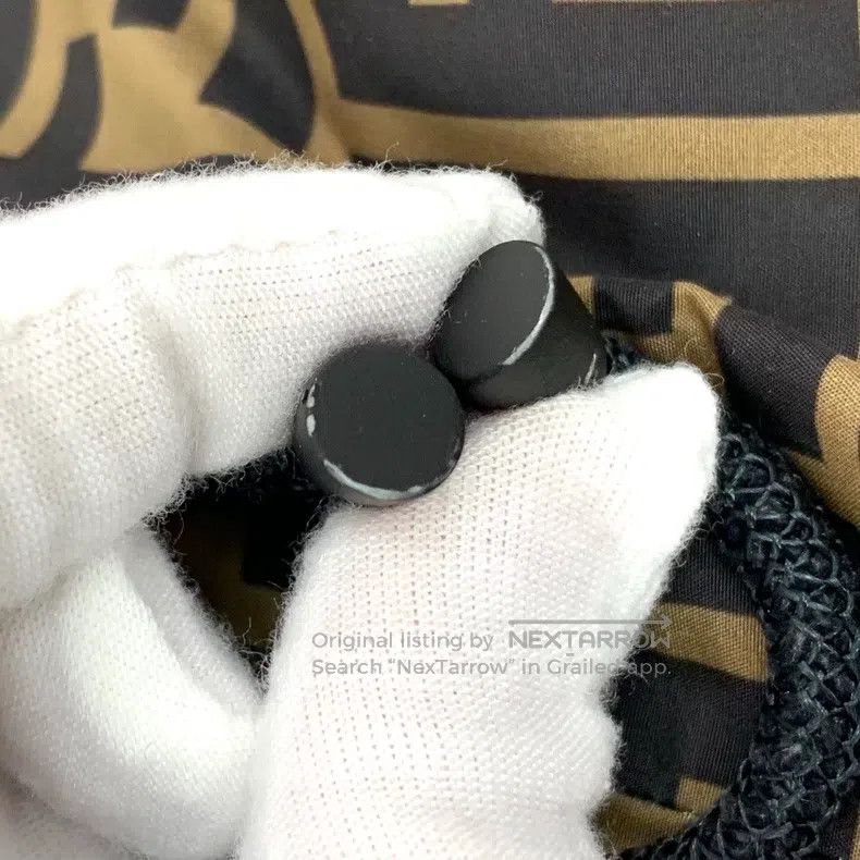Fendi Fendi Dark brown logo letter all-over print elastic cuff c Size US 38 / EU 54 - 9 Thumbnail