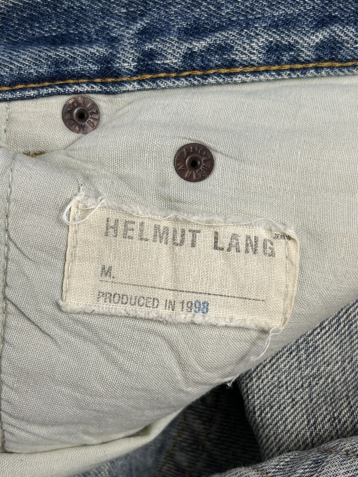 Helmut Lang SS98 Helmut Lang Vintage Faded Painter Denim Jeans Size US 31 - 12 Thumbnail