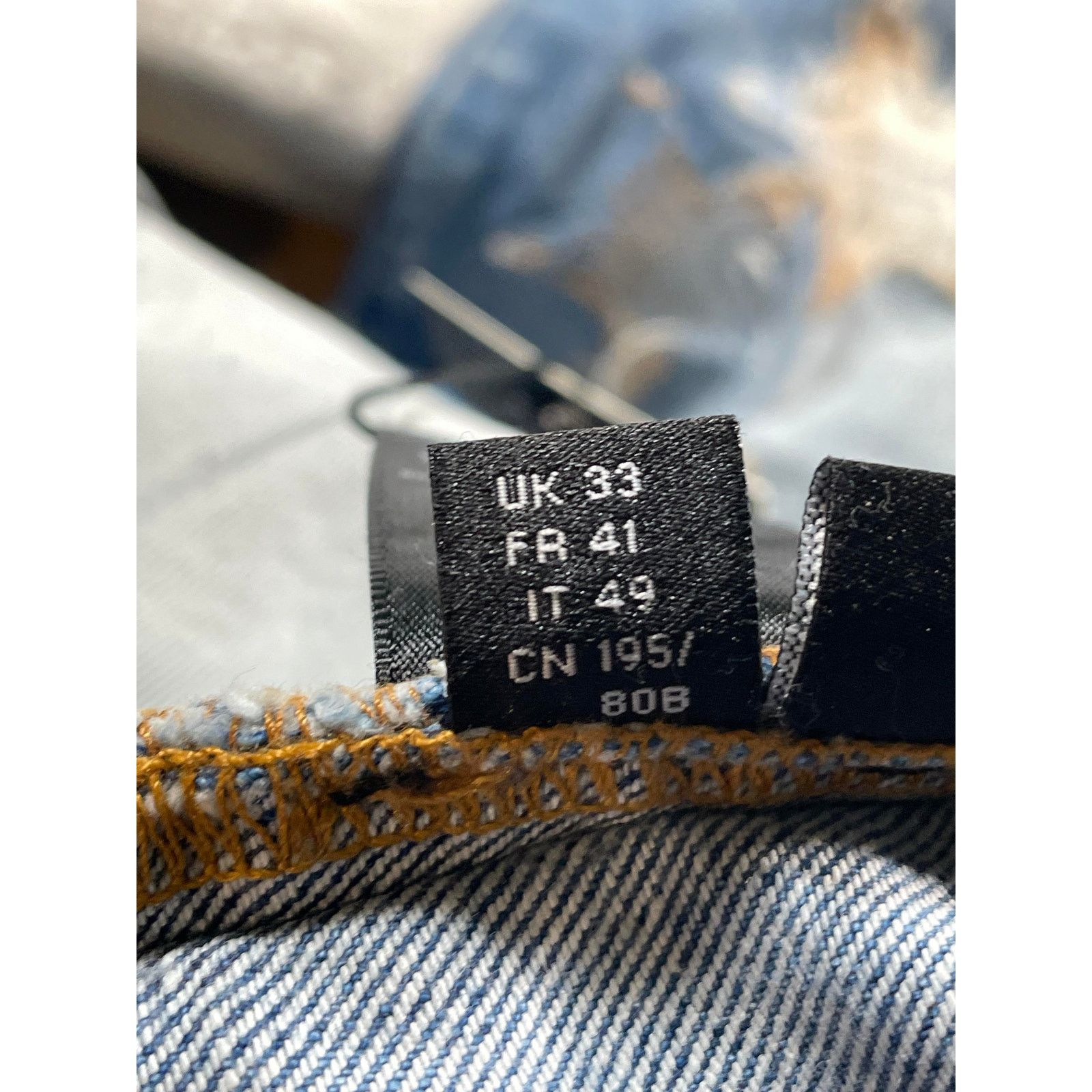 Amiri Amiri Star Chemist Flannel Light Wash Denim Jeans Size US 33 - 5 Thumbnail