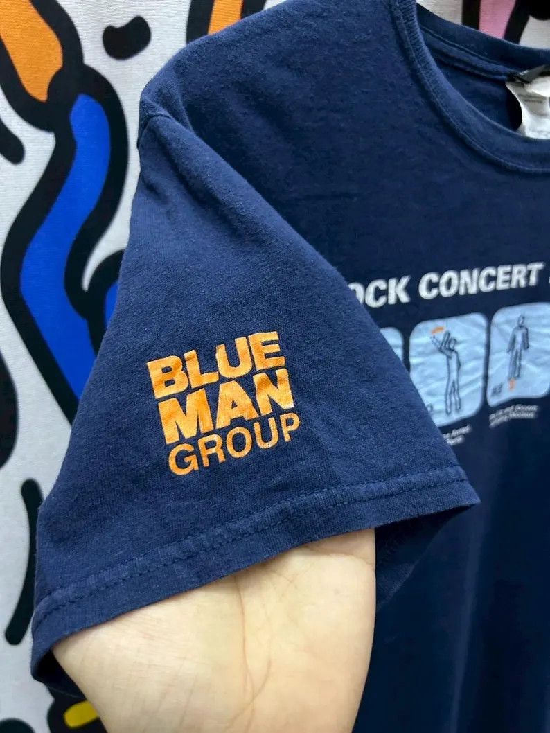 Vintage Vintage 2000s Blue Man Group Band tshirt size M Size US M / EU 48-50 / 2 - 4 Thumbnail