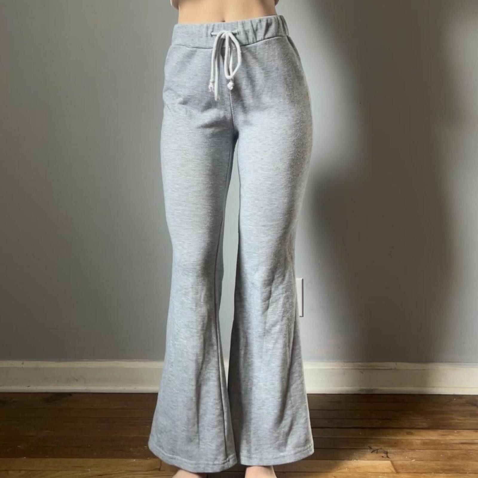 Shein Grey high-waisted flare lounge pants Size 28" / US 6 / IT 42 - 1 Thumbnail