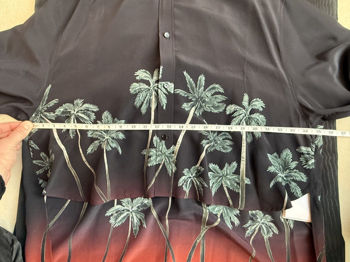 Celine $1.6k SS22 Celine Tailcoat palm tree Shirt in Silk Hedi 41 Size US L / EU 52-54 / 3 - 11 Thumbnail