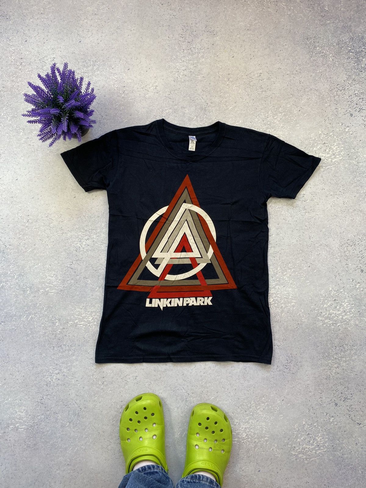 Band Tees Linkin Park Men’s Blue T-Shirt With Big Logo Size Small Size US S / EU 44-46 / 1 - 2 Thumbnail