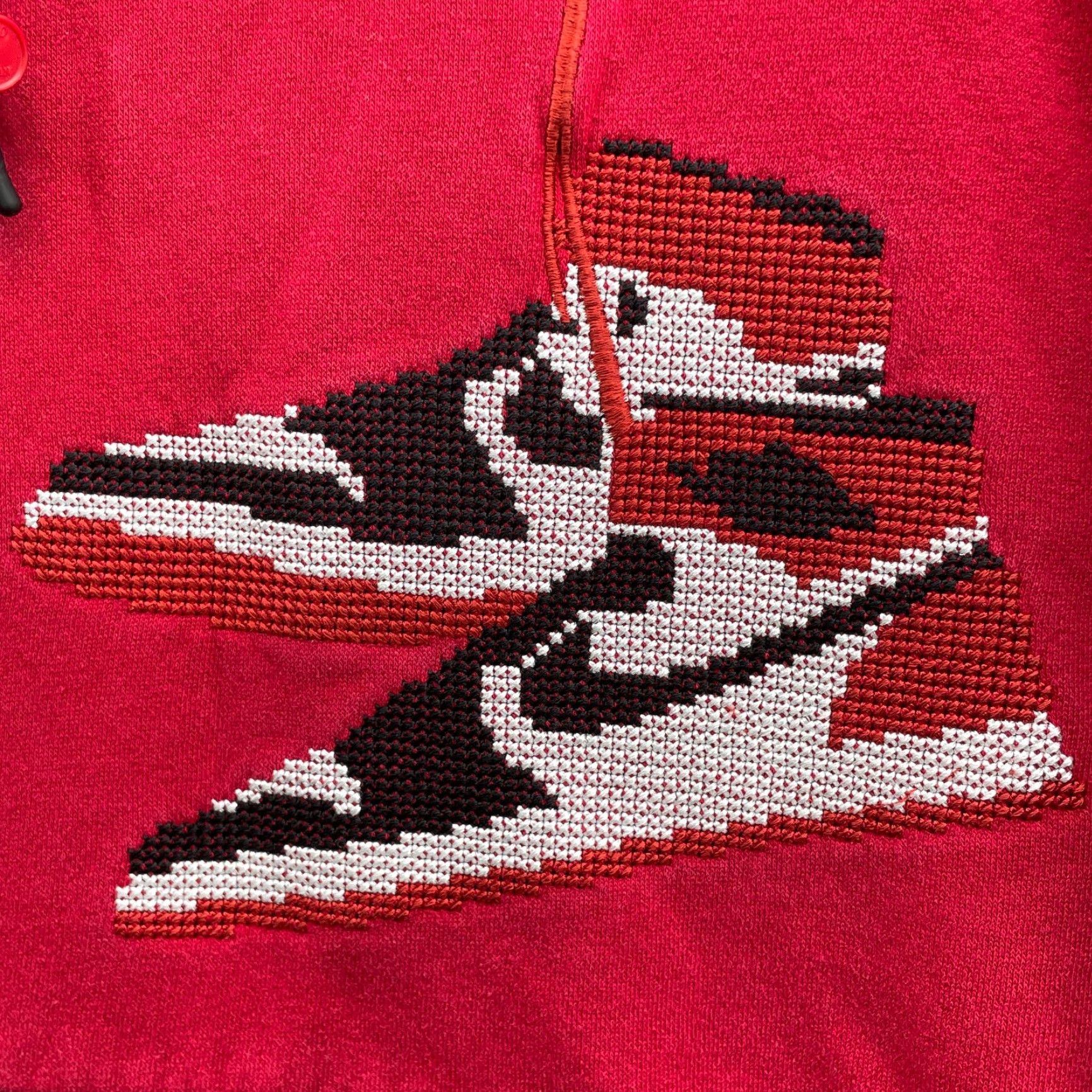Nike Nike Jordan Air Jordan 1 Holiday Hoodie Men M Red Graphic Print Sportswear Hoodie Retro Christmas 90s Size US M / EU 48-50 / 2 - 5 Thumbnail