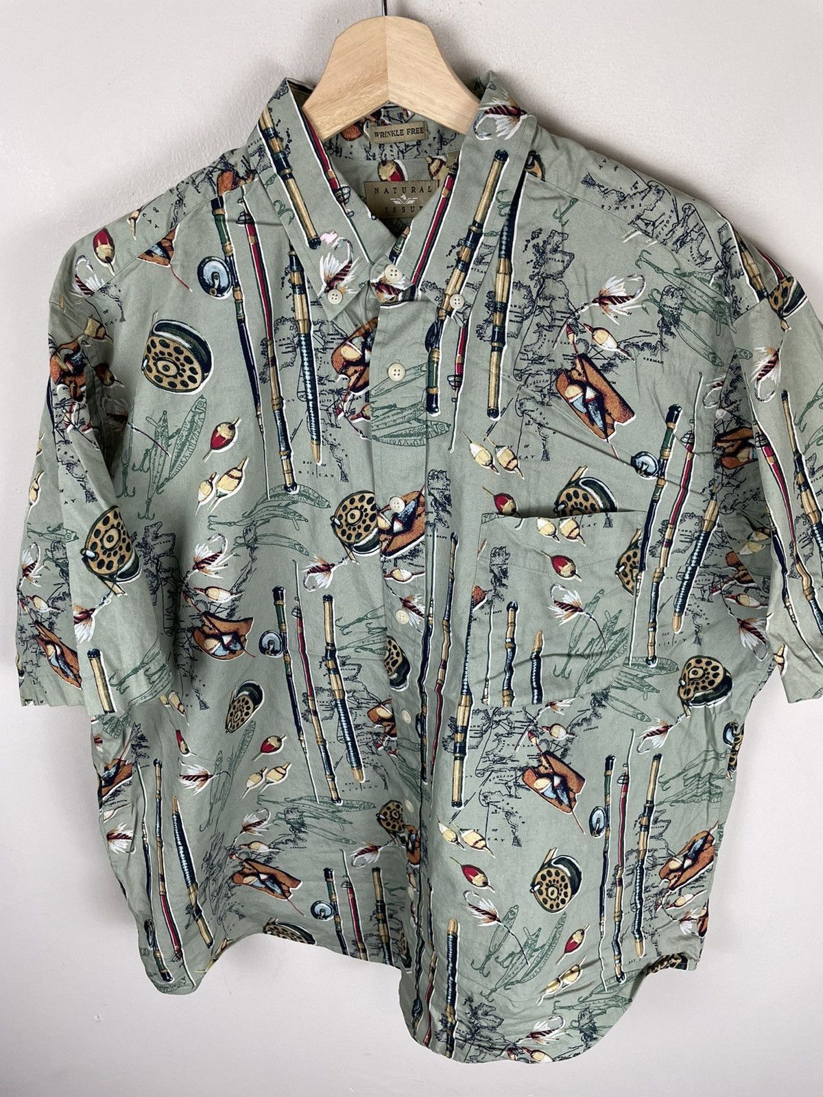Vintage Vintage Bait and Tackle Angler Shirt Size US L / EU 52-54 / 3 - 1 Thumbnail