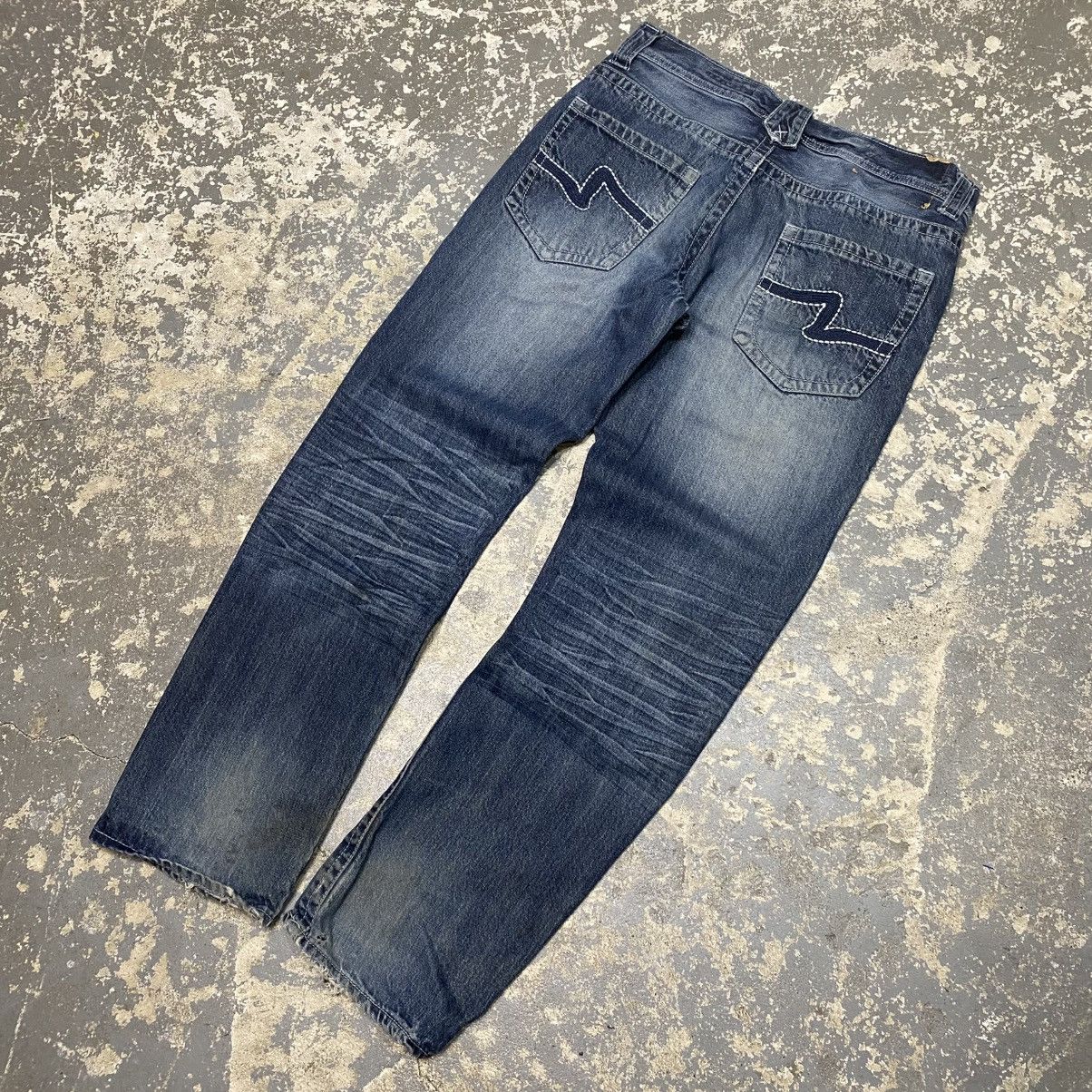 Blue Gear × Vintage Vintage Hollywood Y2K Embroidered Denim Jean Size US 34 / EU 50 - 2 Thumbnail