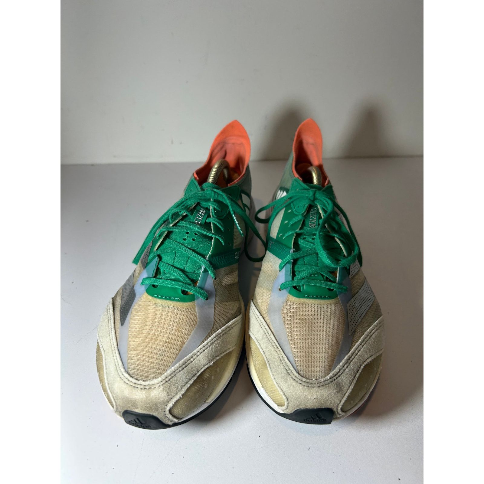 adidas gazelle silver green womens adidas Japan W (OFF White/Collegiate Green/Orange Tint)