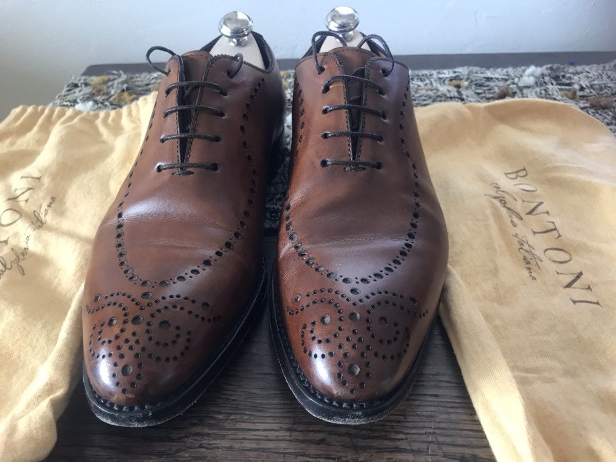 image of Bontoni Calzoleria Italiana - $800 Shoes in Brown, Men's (Size 9)