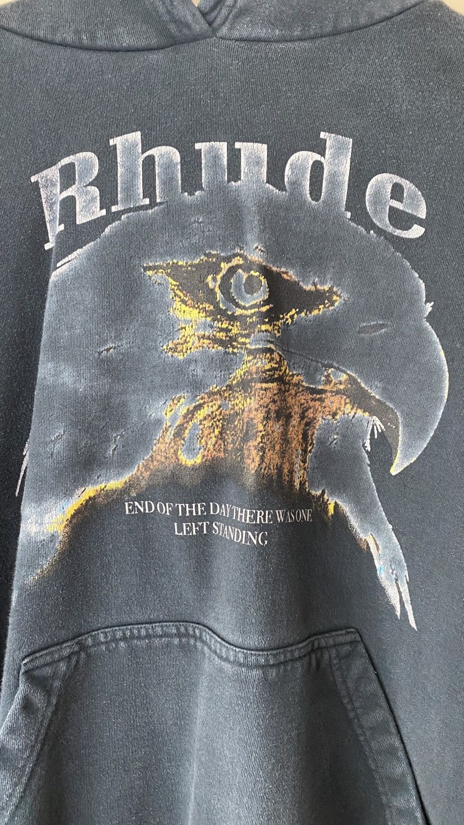 Rhude Rhude Eagle Sweater Hoodie Black Size Medium Size US M / EU 48-50 / 2 - 2 Thumbnail