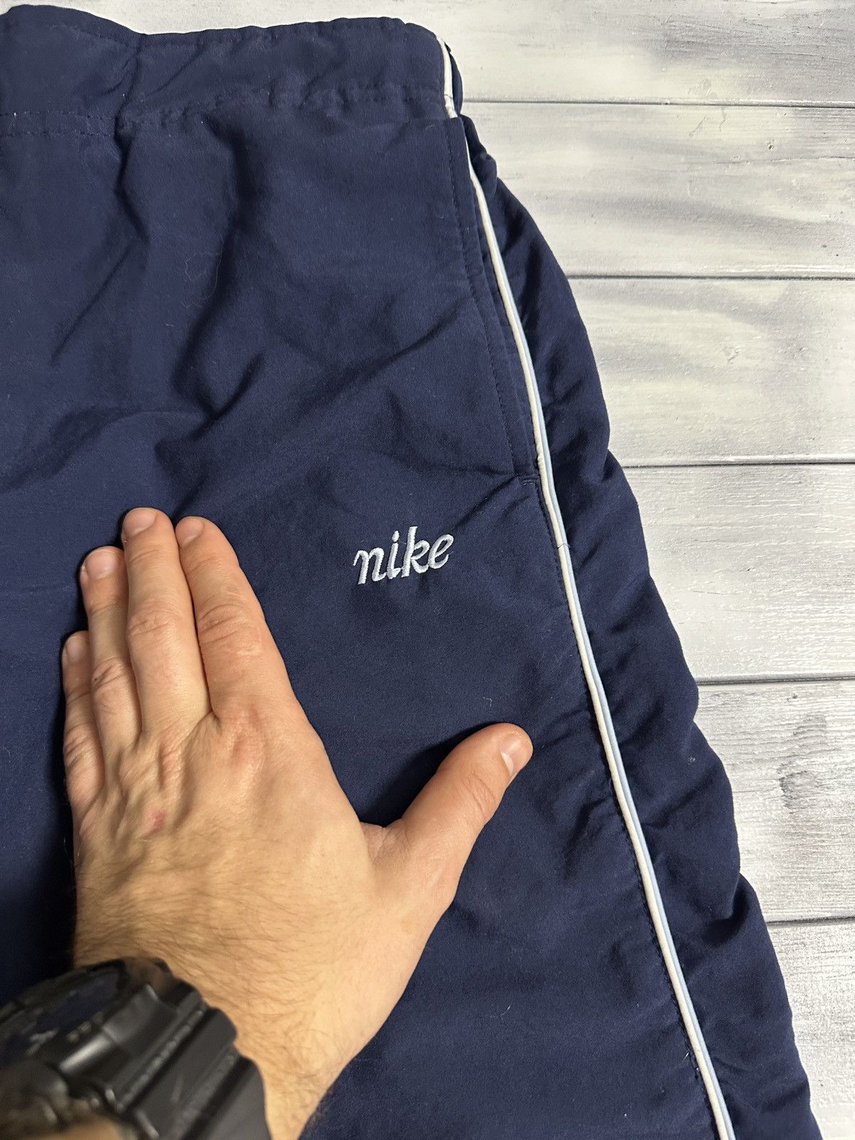 Nike Rare Vintage Pants Nike Small Logo Drill Y2K Style. Size US 32 / EU 48 - 2 Thumbnail