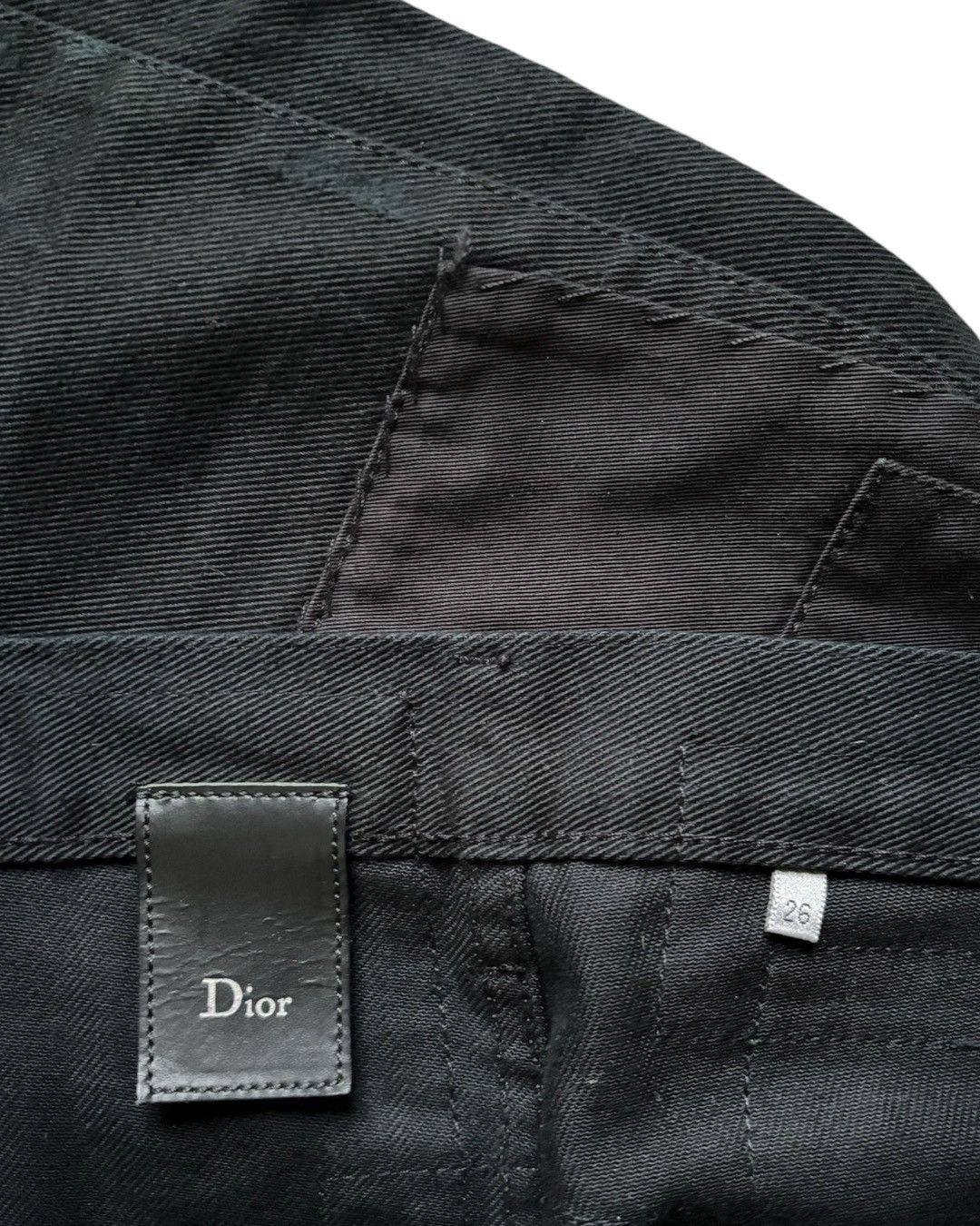 Hedi Slimane Dior Homme AW07 “Navigate” Patchwork Jeans by Hedi Slimane. Size US 26 / EU 42 - 9 Thumbnail
