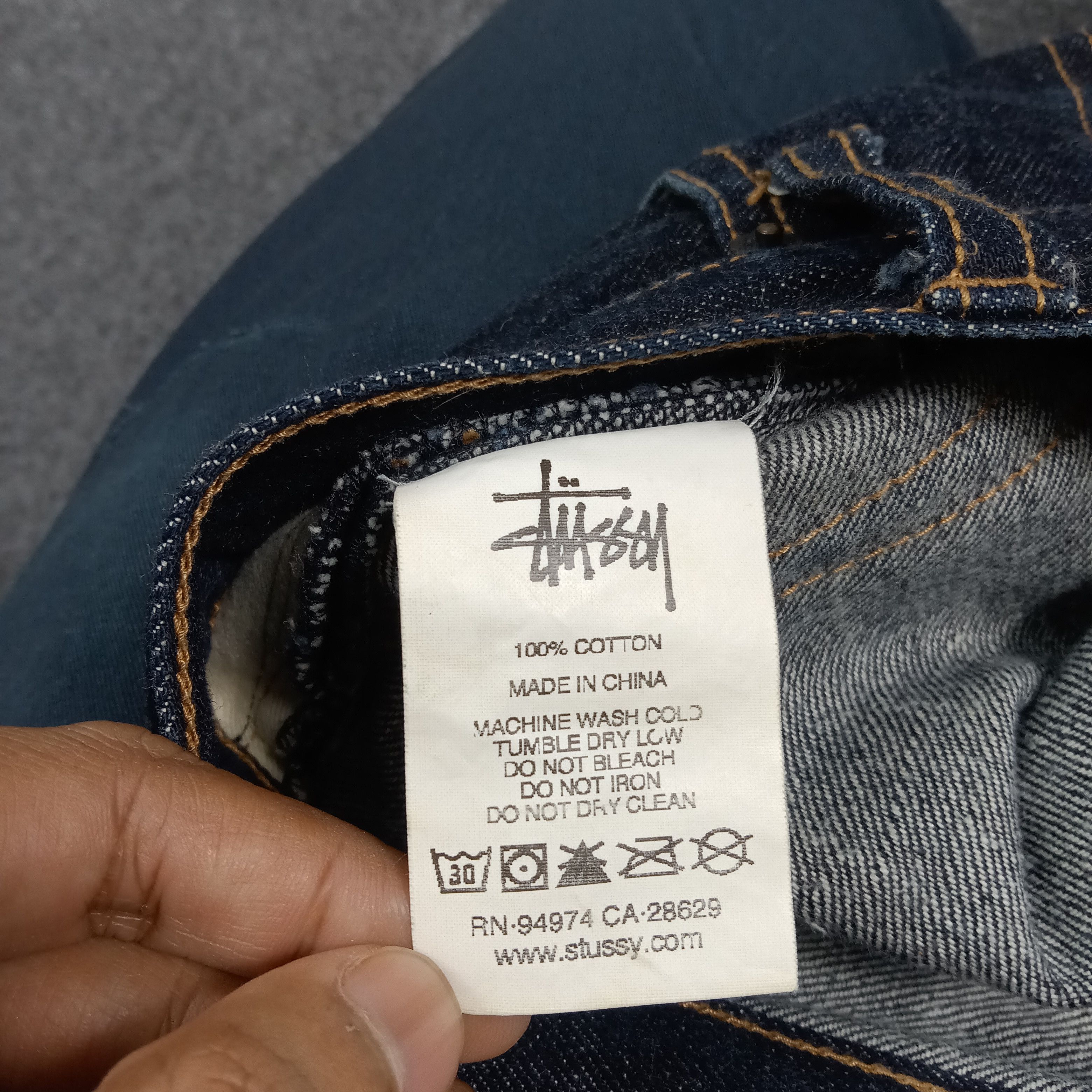 Stussy Stussy Rough Rugger Denim Custom Denim Jeans C272N25 Size US 30 / EU 46 - 13 Thumbnail