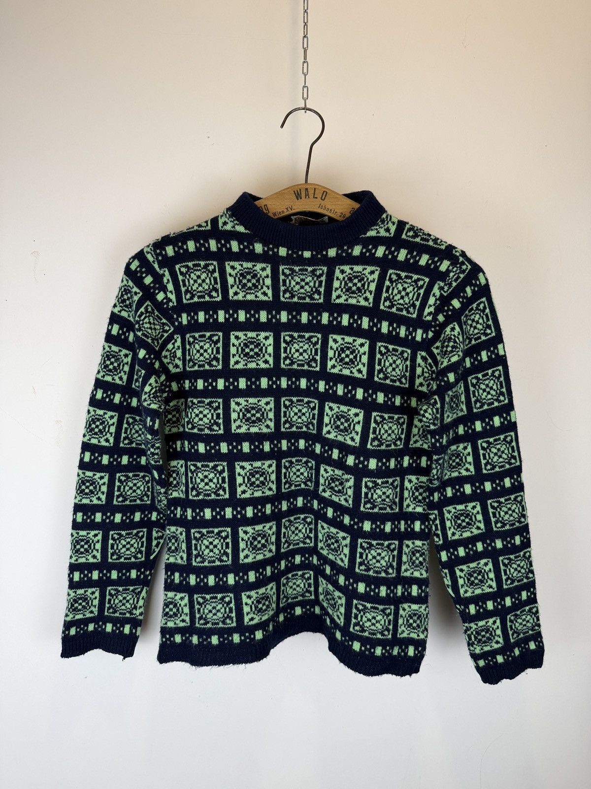 Vintage Vintage Bronte Geometric Knit Sweater Jumper Retro Grunge Size S / US 4 / IT 40 - 1 Thumbnail