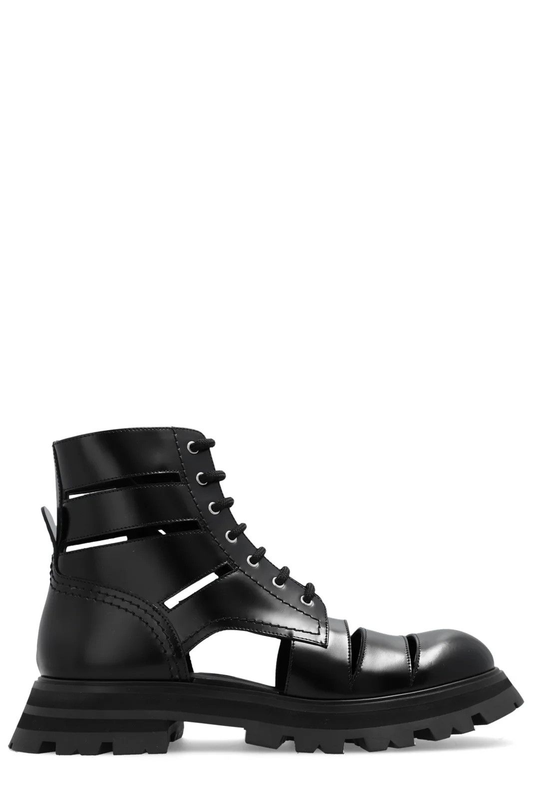 Alexander McQueen o1y0225 Ankle Boots in Black Size US 6 / IT 36 - 1 Thumbnail