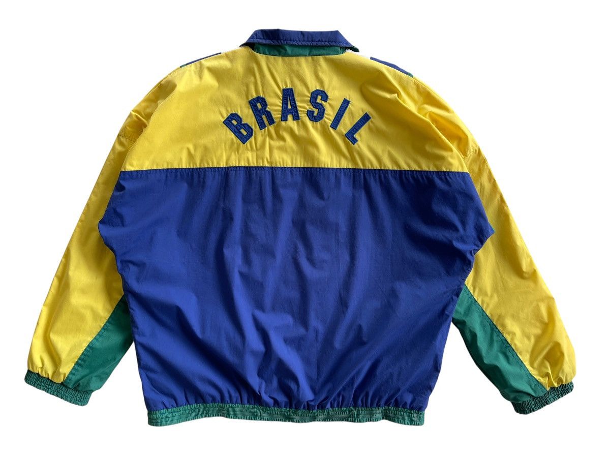 Vintage 1994-96 Brazil Umbro Tracksuit Jacket Size US L / EU 52-54 / 3 - 7 Thumbnail