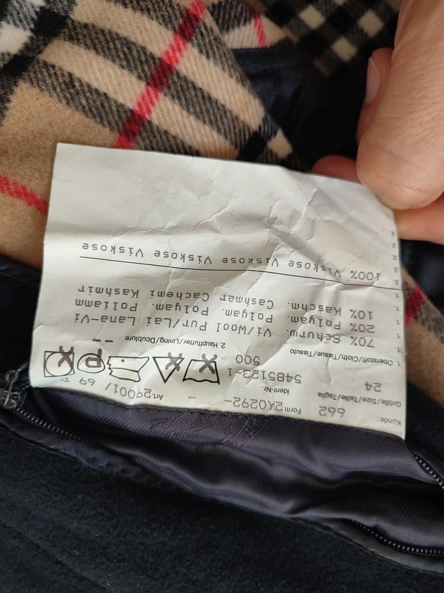 Burberry Burberrys Burberry Vintage Coat WOOL size 26 XL Size US XL / EU 56 / 4 - 5 Thumbnail