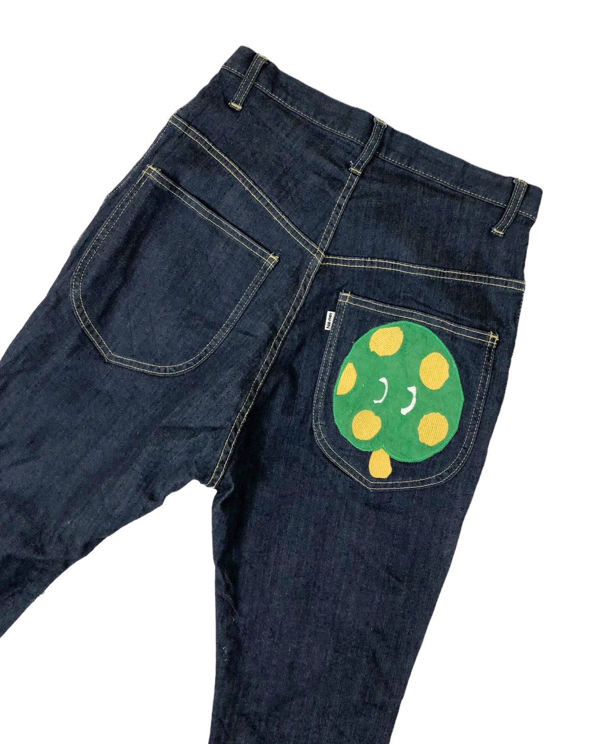 Issey Miyake × Japanese Brand × Ne-Net Ne Net by ISSEY MIYAKE Green Cherry Pocket Design Jeans Size US 28 / EU 44 - 1 Thumbnail