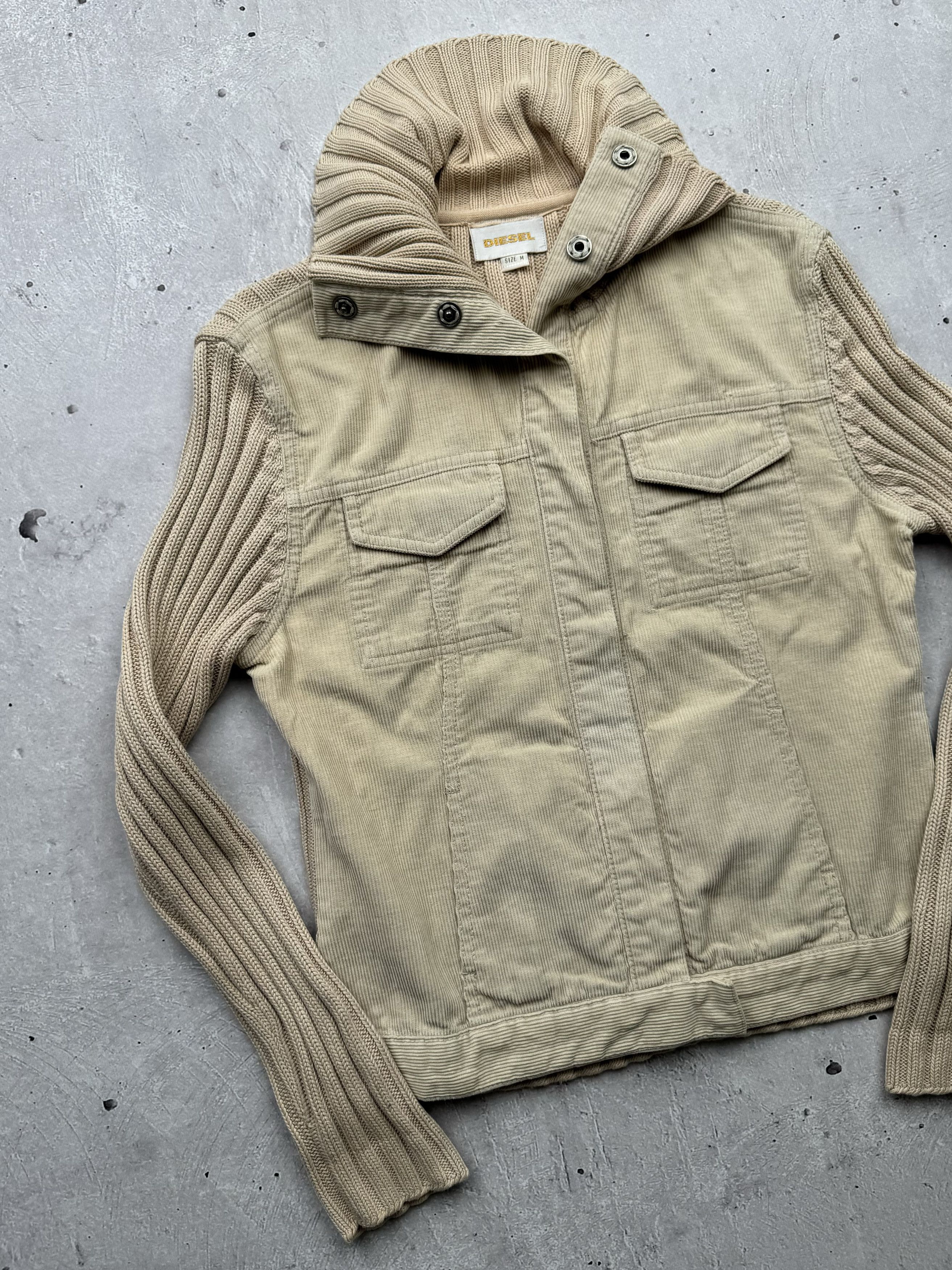 Diesel Diesel Vintage Knit Cotton/Corduroy Jacket Size M / US 6-8 / IT 42-44 - 2 Thumbnail