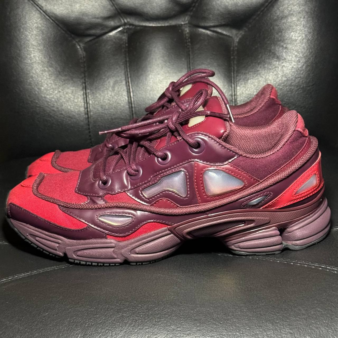 Adidas × Raf Simons Adidas Raf Simons ozweego Burgundy Size US 10.5 / EU 43-44 - 2 Thumbnail