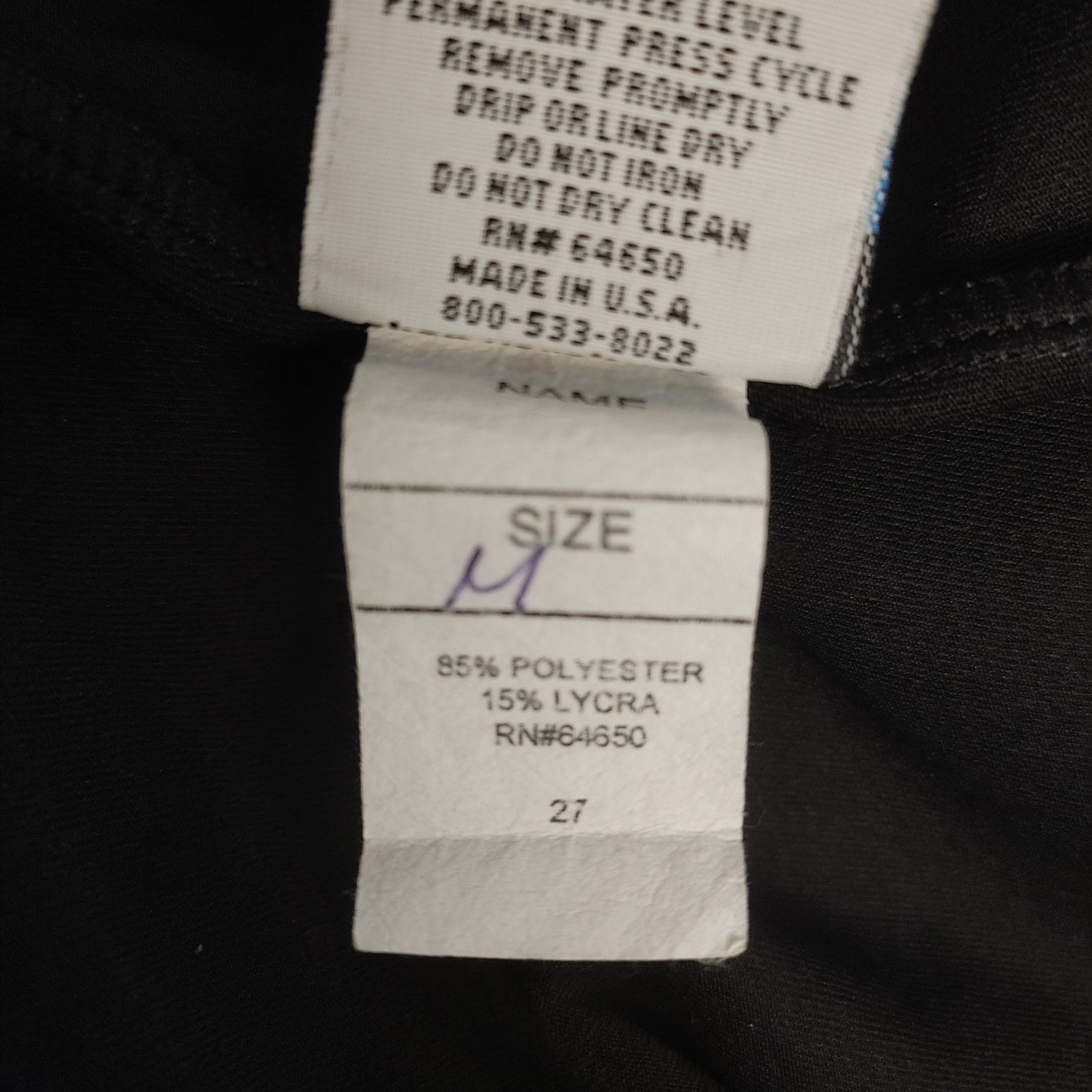 Other Varsity Women M Black/Blue White Stripe Mini Skirt Size 26" / US 2 / IT 38 - 4 Thumbnail