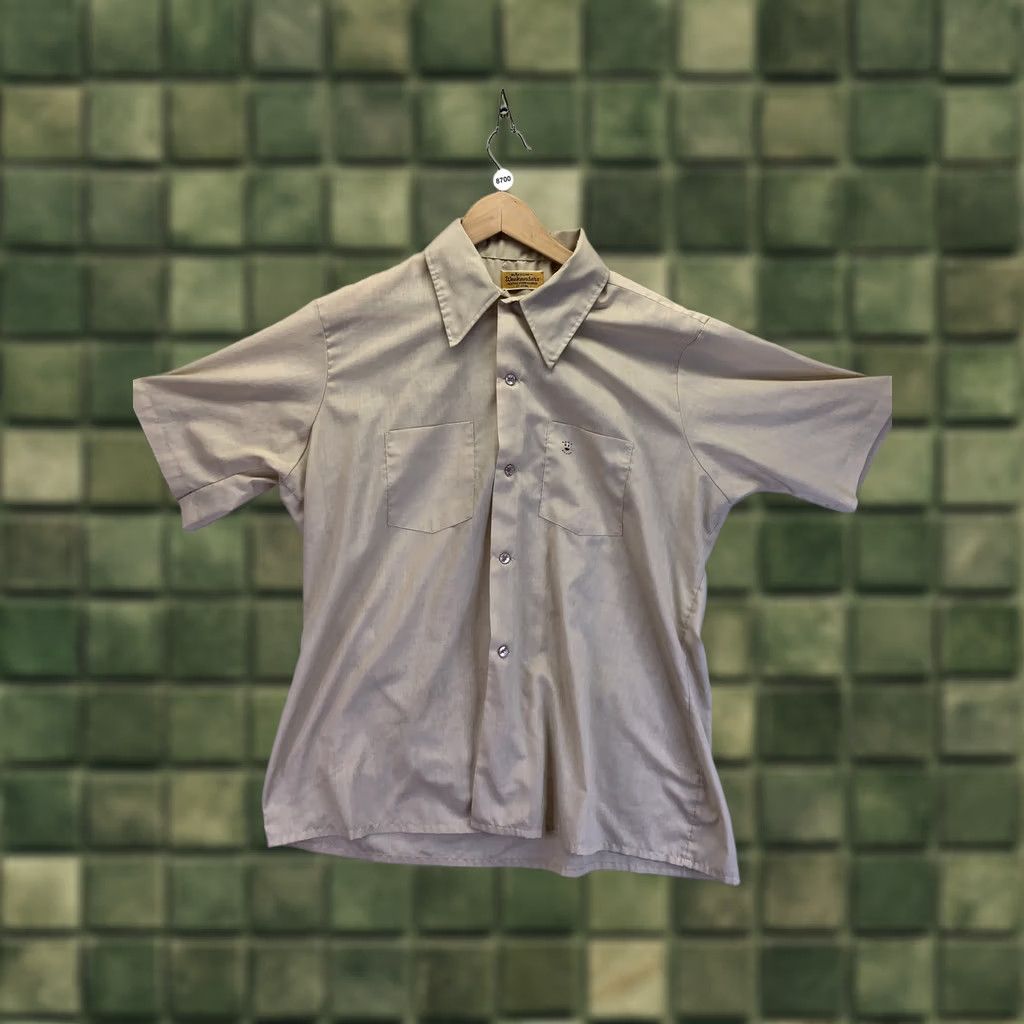 Vintage Vintage 1970-80 Mens Crown Embroidery Pocket Button Up Short Sleeve Shirt-8700 Size US XL / EU 56 / 4 - 1 Thumbnail