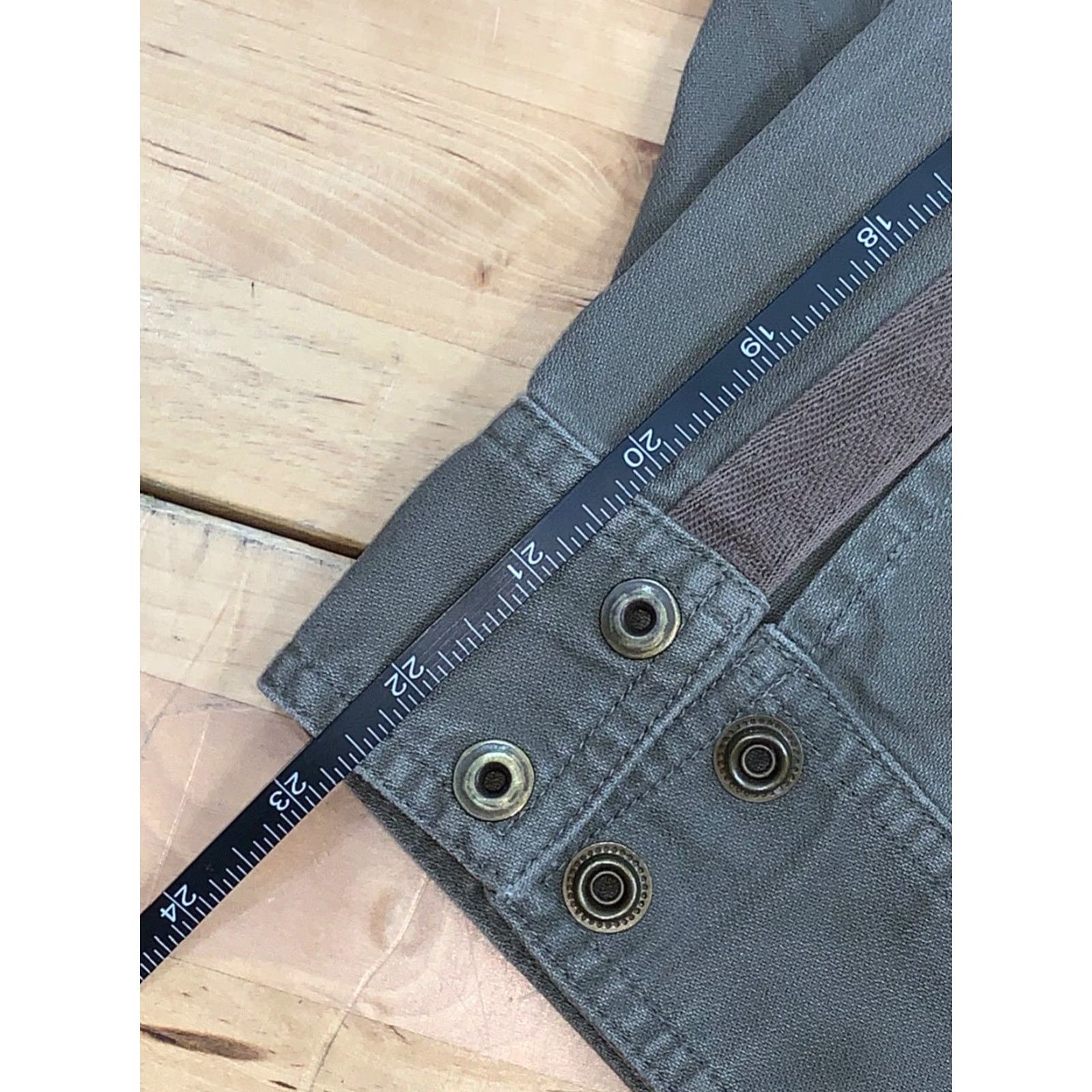Vintage VINTAGE COLUMBIA SPORTSWEAR WOMENS JACKET S KHAKI GREEN Canvas Cotton 1/4 Zip Pockets Open Collared Basic Jacket Fall Spring Summer Womens Size S / US 4 / IT 40 - 7 Thumbnail