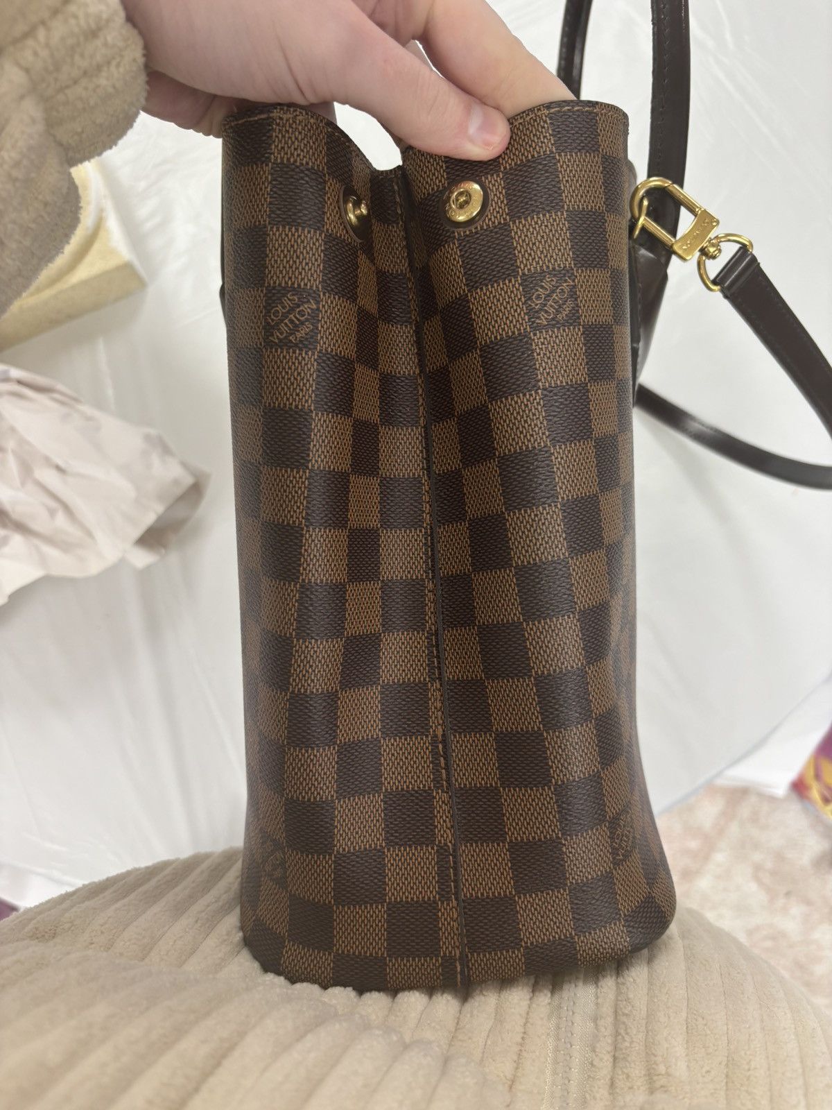 Louis Vuitton Louis Vuitton Kensington Damier Brown Size ONE SIZE - 11 Thumbnail