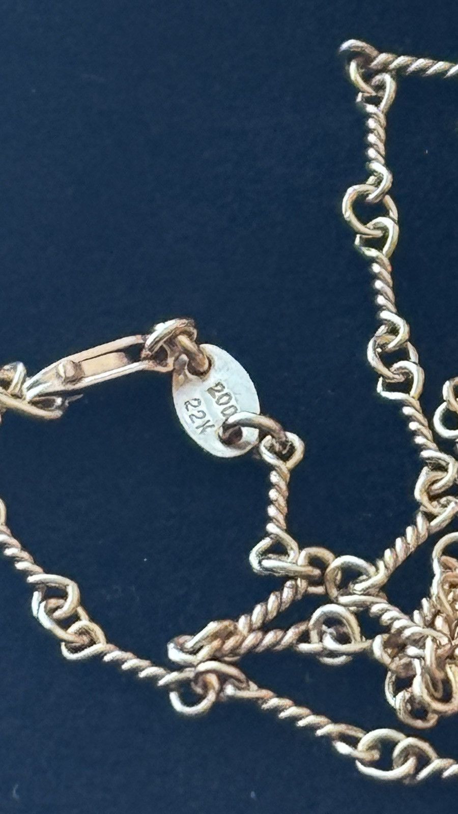 Chrome Hearts Chrome Hearts 22K Gold Twist Chain(18inch/45cm) Size ONE SIZE - 6 Thumbnail