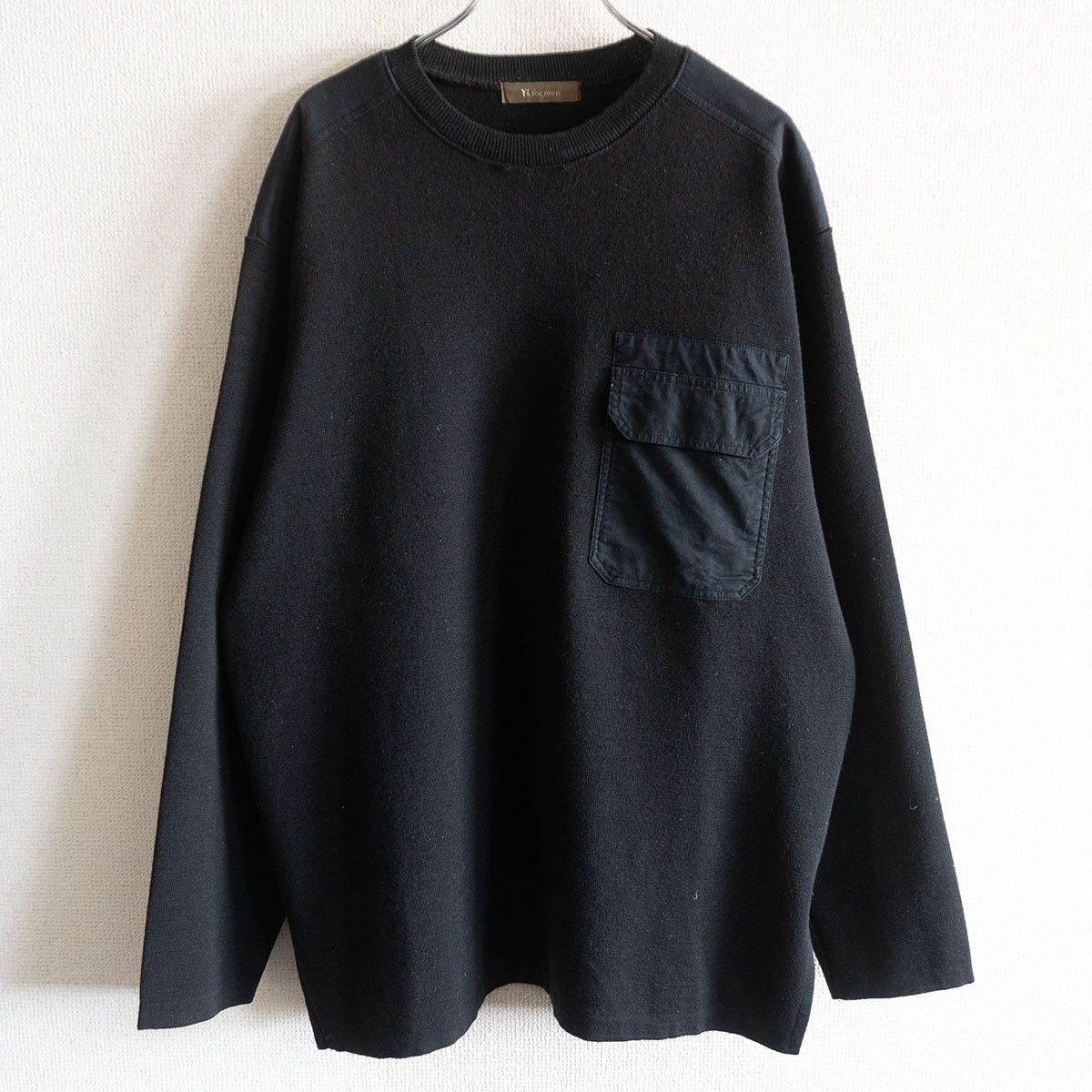 Yohji Yamamoto Y's For Men 90s Black Godzilla Knit Sweater | Grailed