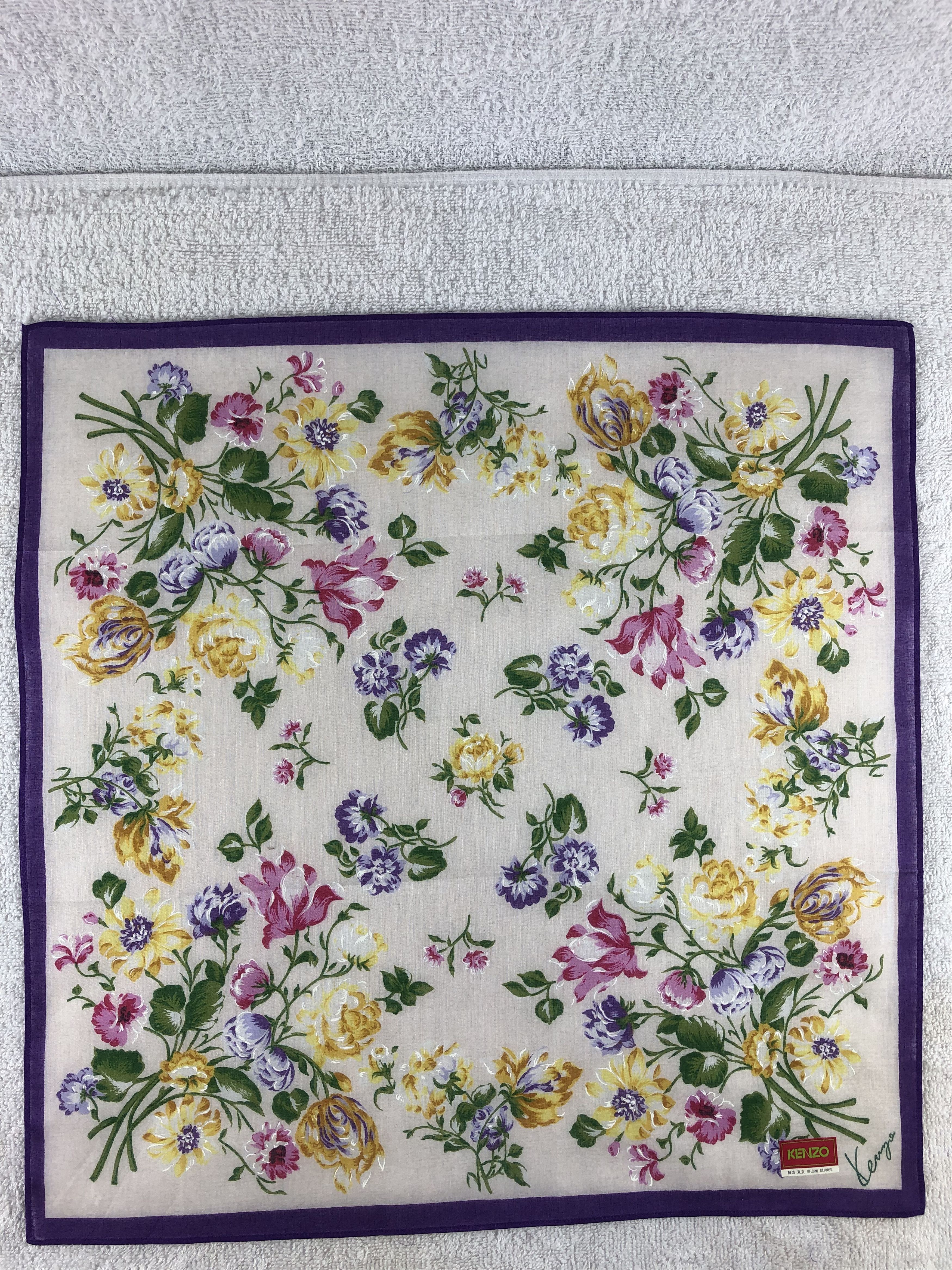 Kenzo × Vintage Kenzo Handkerchief / Bandana / Neckerchief Size ONE SIZE - 3 Thumbnail