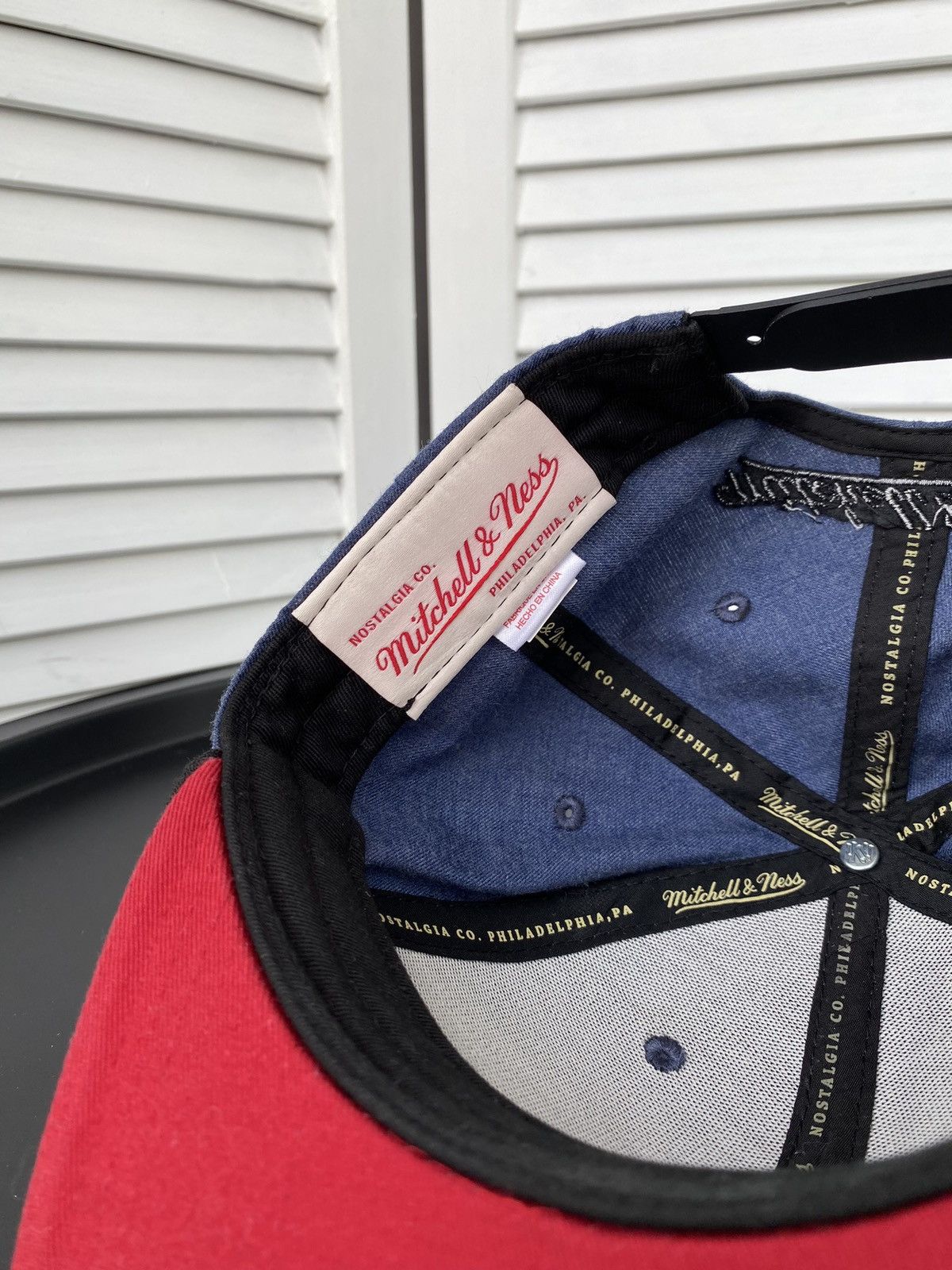 Mitchell & Ness × NBA Mitchell Ness Miami Heat NBA Basketball Denim Snapback Cap Size ONE SIZE - 9 Thumbnail