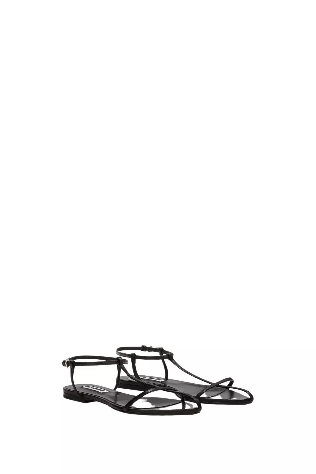 Jil Sander JIL SANDER $790 Black Leather Pt-Toe Flats New Auth. Size US 6.5 / IT 36.5 - 3 Thumbnail