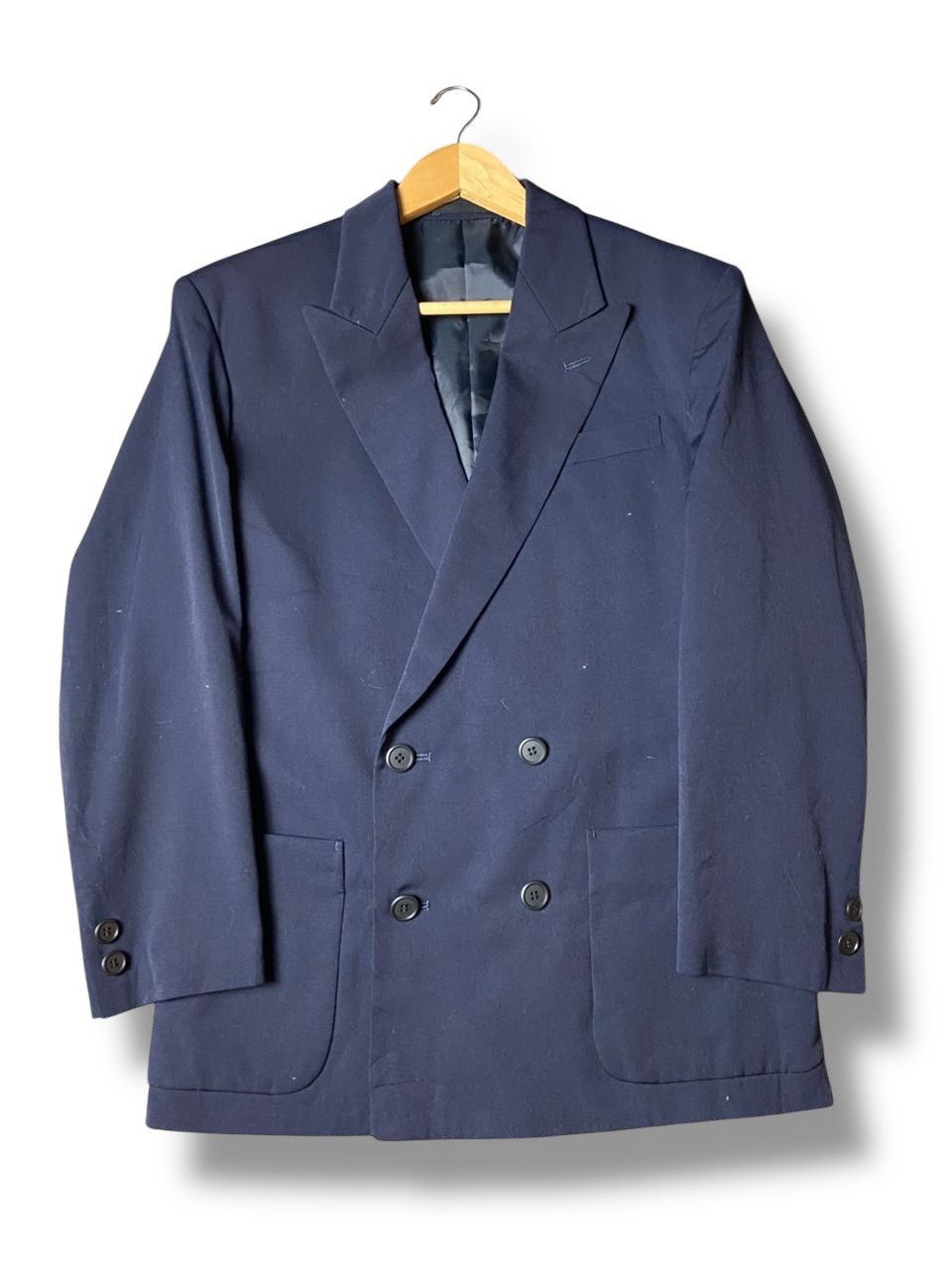 Yohji Yamamoto Yohji Yamamoto Double Breasted Blazer (145) Size US XXS / EU 40 - 1 Thumbnail