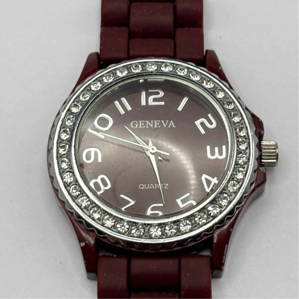 Other Burgundy & Silver Men's Watch Size ONE SIZE - 3 Thumbnail