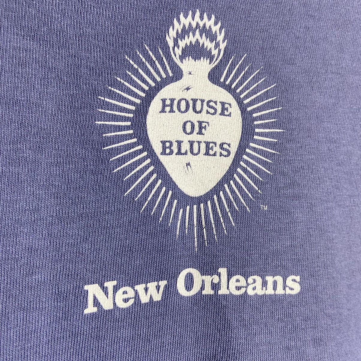 Vintage Vintage 90s Devil Fishing House Of Blues New Orleans T-Shirt Size US XL / EU 56 / 4 - 5 Thumbnail