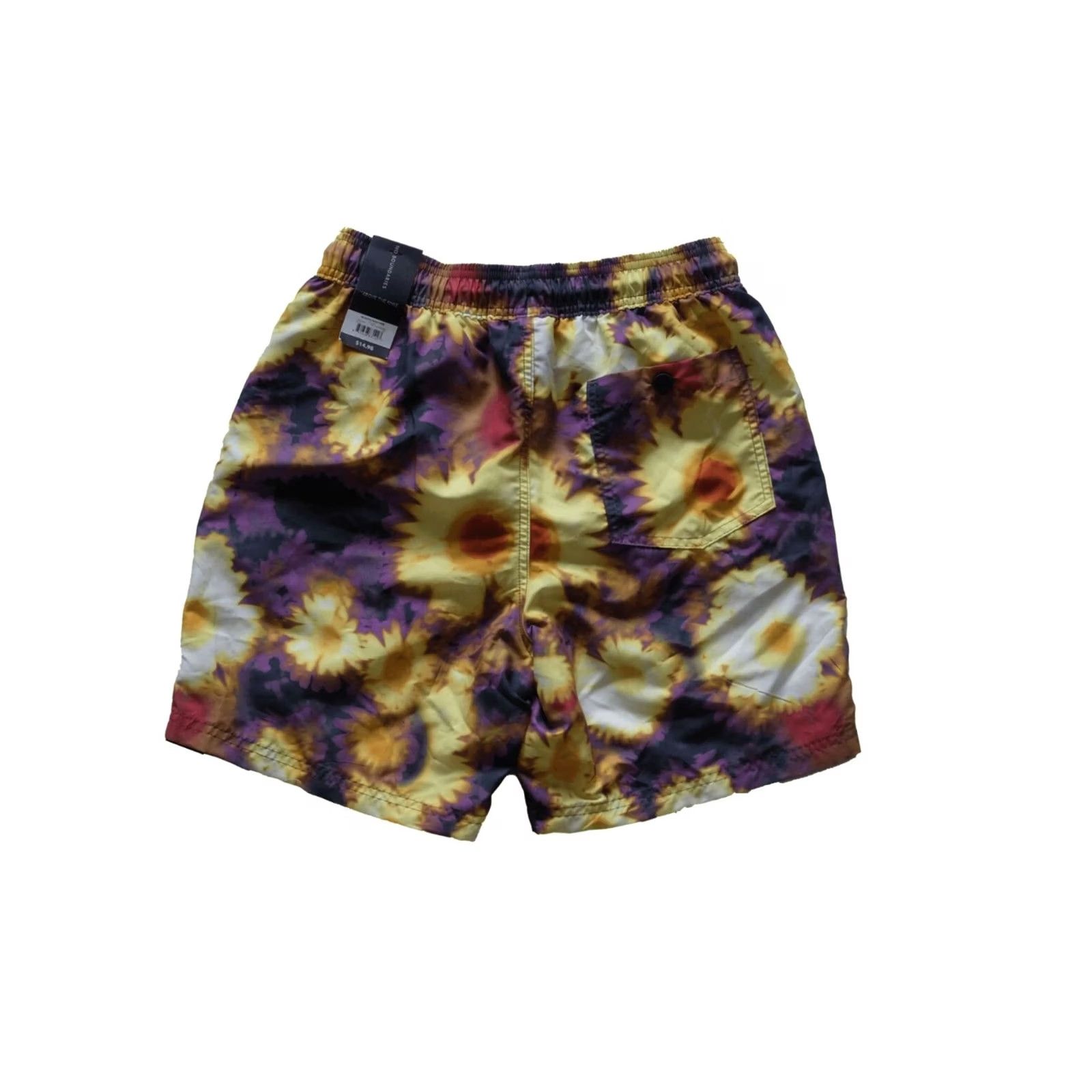 Vintage VINTAGE NO BOUNDARIES 7" Trunks Swim Shorts MENs SZ S ALL OVER PRINT AOP Y2K VTG Board 90s Size US 29 - 3 Thumbnail