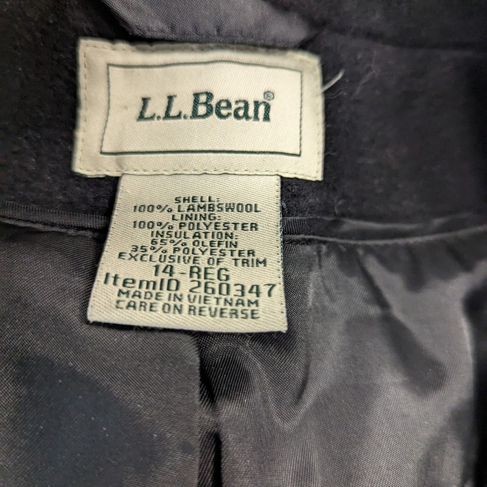 L.L. Bean L.L. Bean Women's Classic Lambswool Polo Coat 14R Size XL / US 12-14 / IT 48-50 - 5 Thumbnail