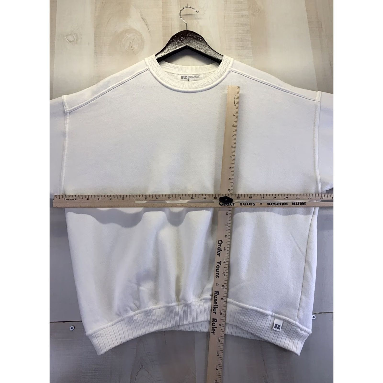 Vintage VINTAGE Russell Athletic Womens Sweatshirt White Made in USA-6906 XL Cotton Blend 1990s Size XL / US 12-14 / IT 48-50 - 4 Thumbnail