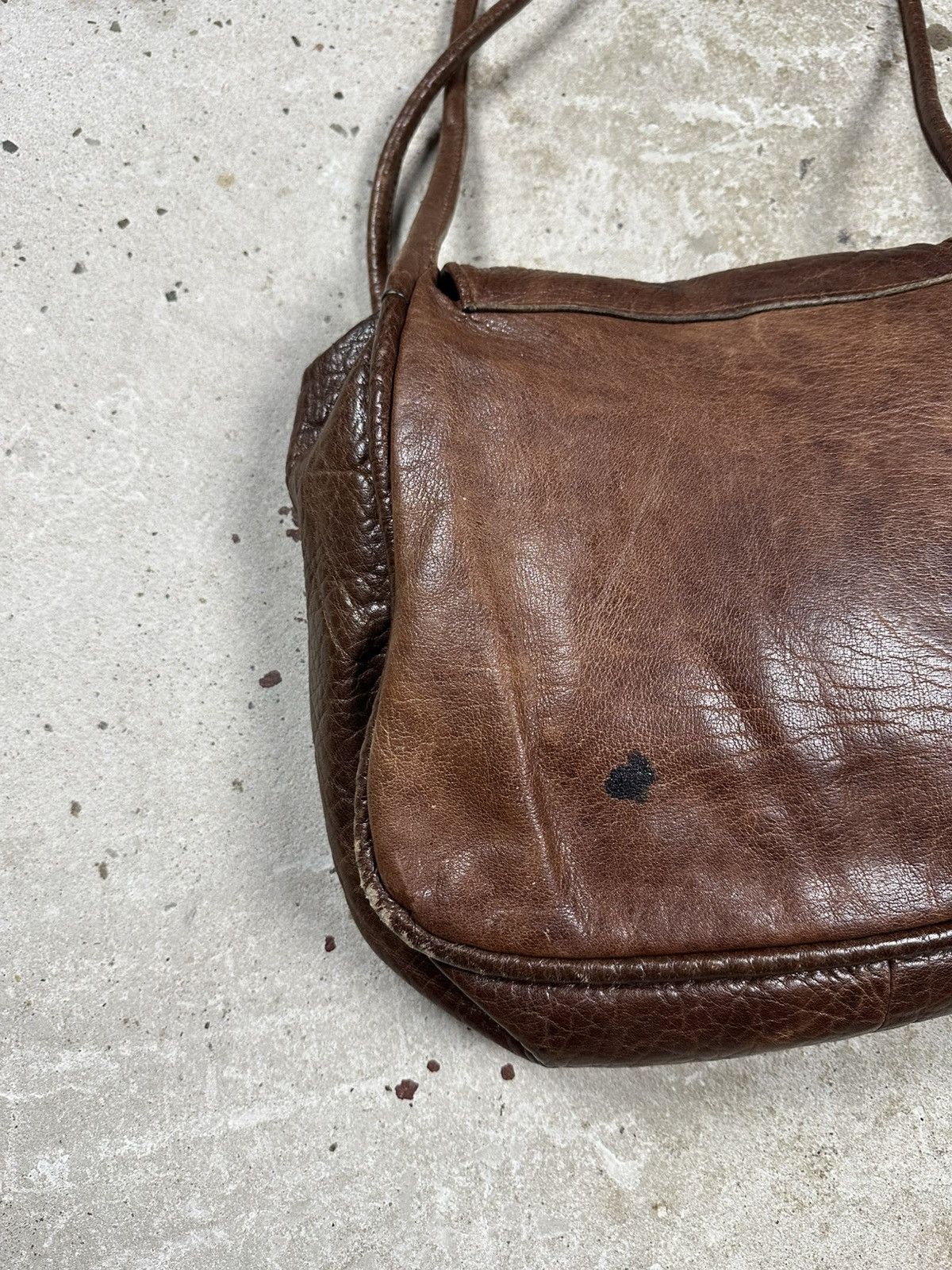 Japanese Brand Vintage 90s Brown Genuine Leather Hand Tote Bag rare utility Size ONE SIZE - 7 Thumbnail